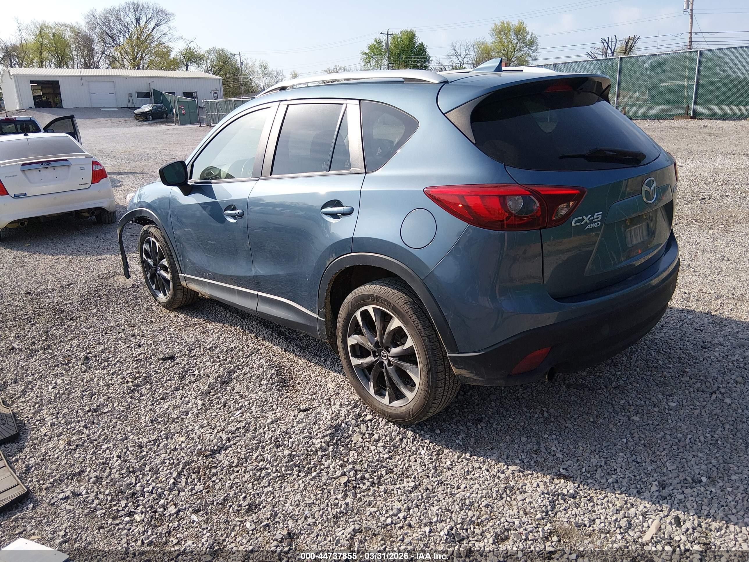 2016 Mazda Cx-5 Grand Touring Blue vin: JM3KE4DY3G0716510