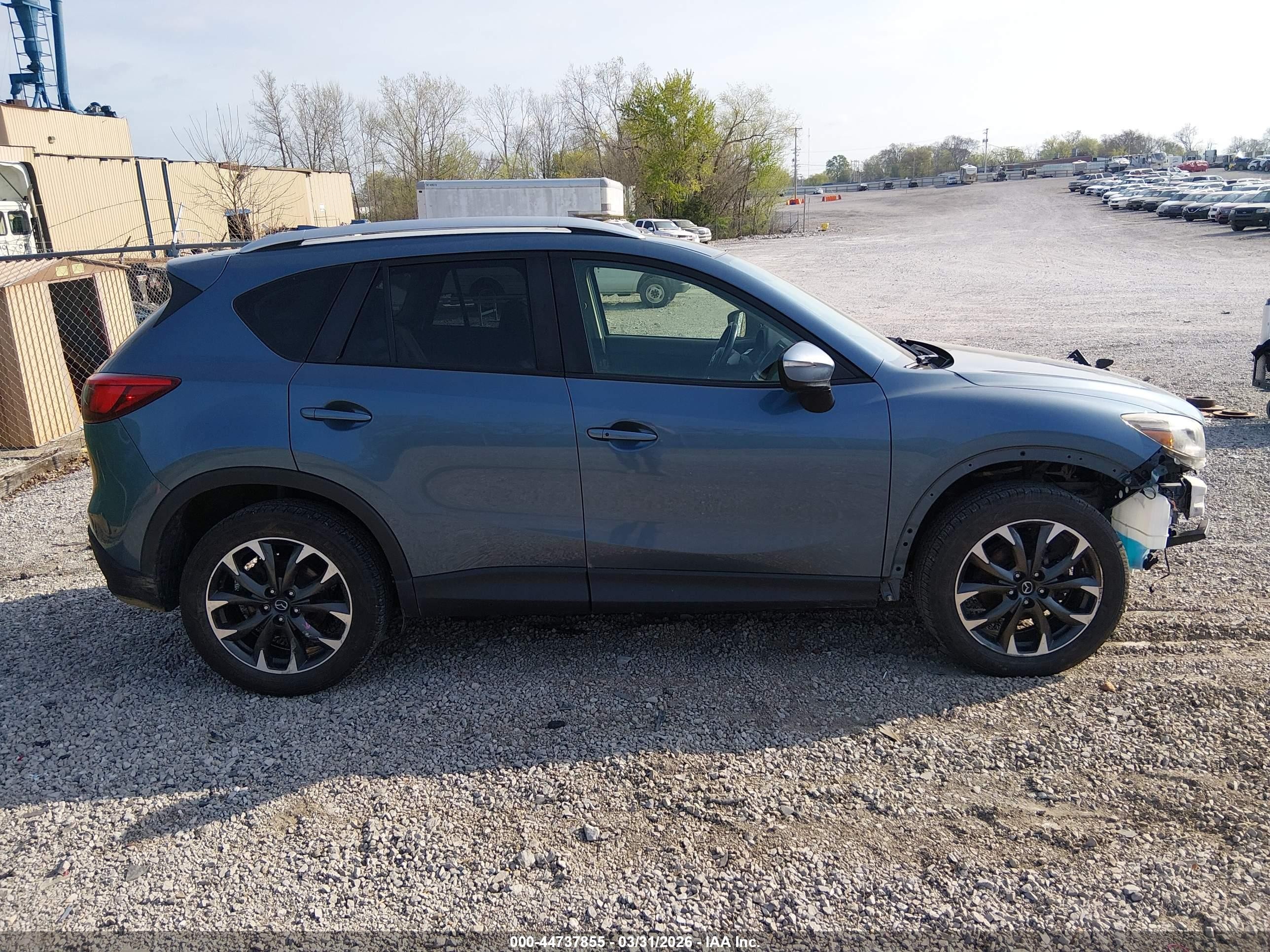 2016 Mazda Cx-5 Grand Touring Blue vin: JM3KE4DY3G0716510