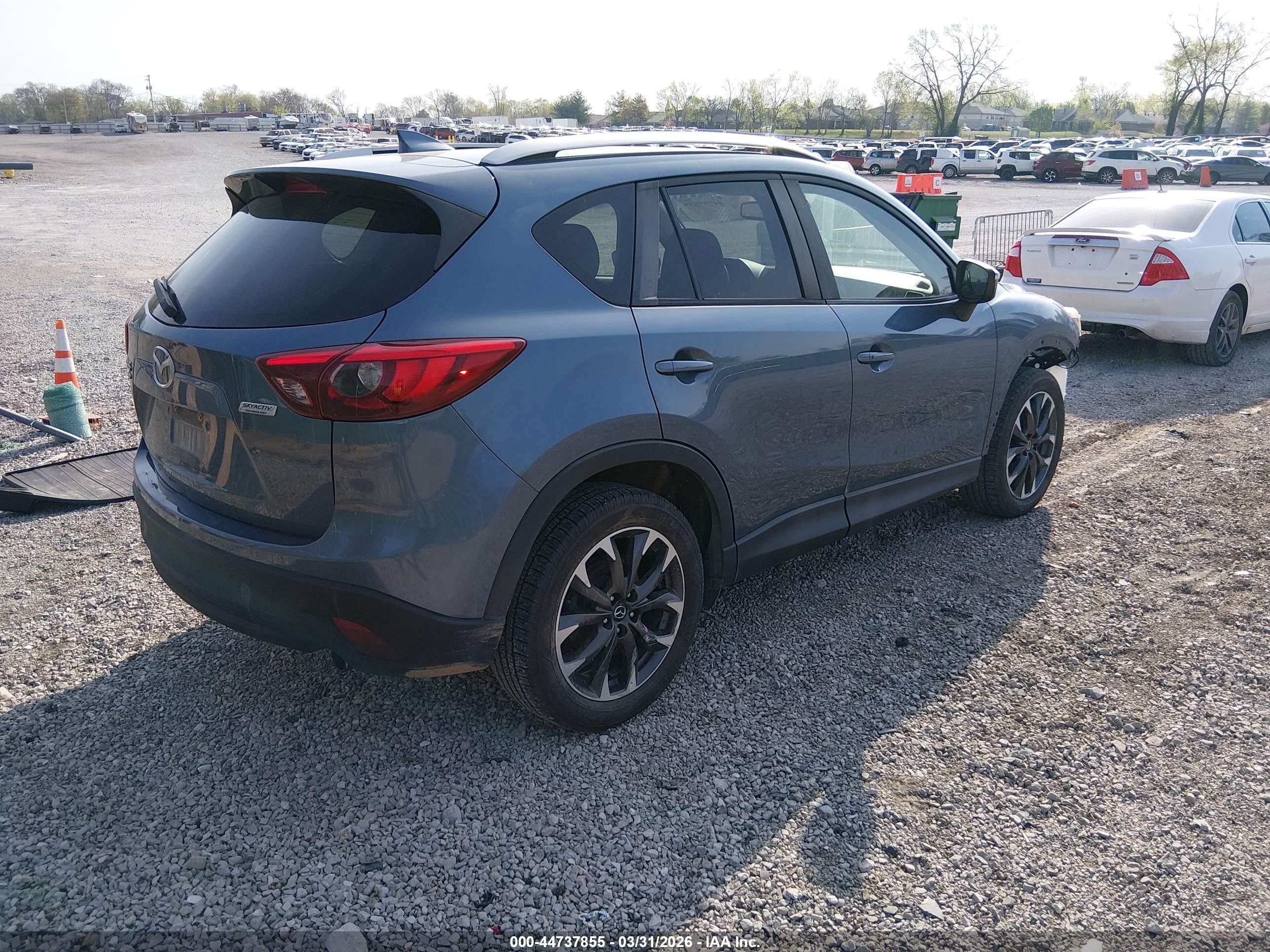 2016 Mazda Cx-5 Grand Touring Blue vin: JM3KE4DY3G0716510