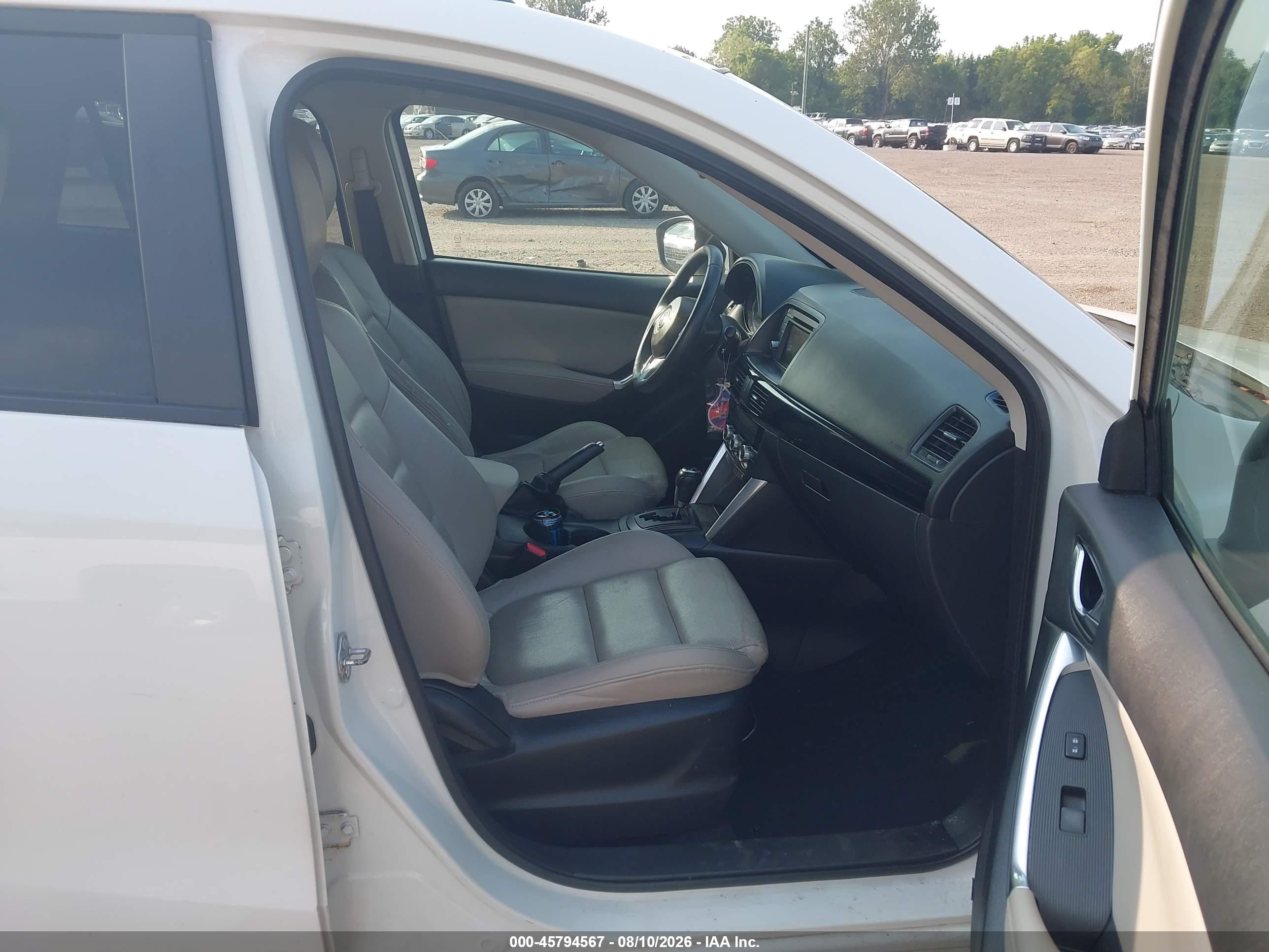 2014 Mazda Cx-5 Grand Touring White vin: JM3KE4DY4E0343443
