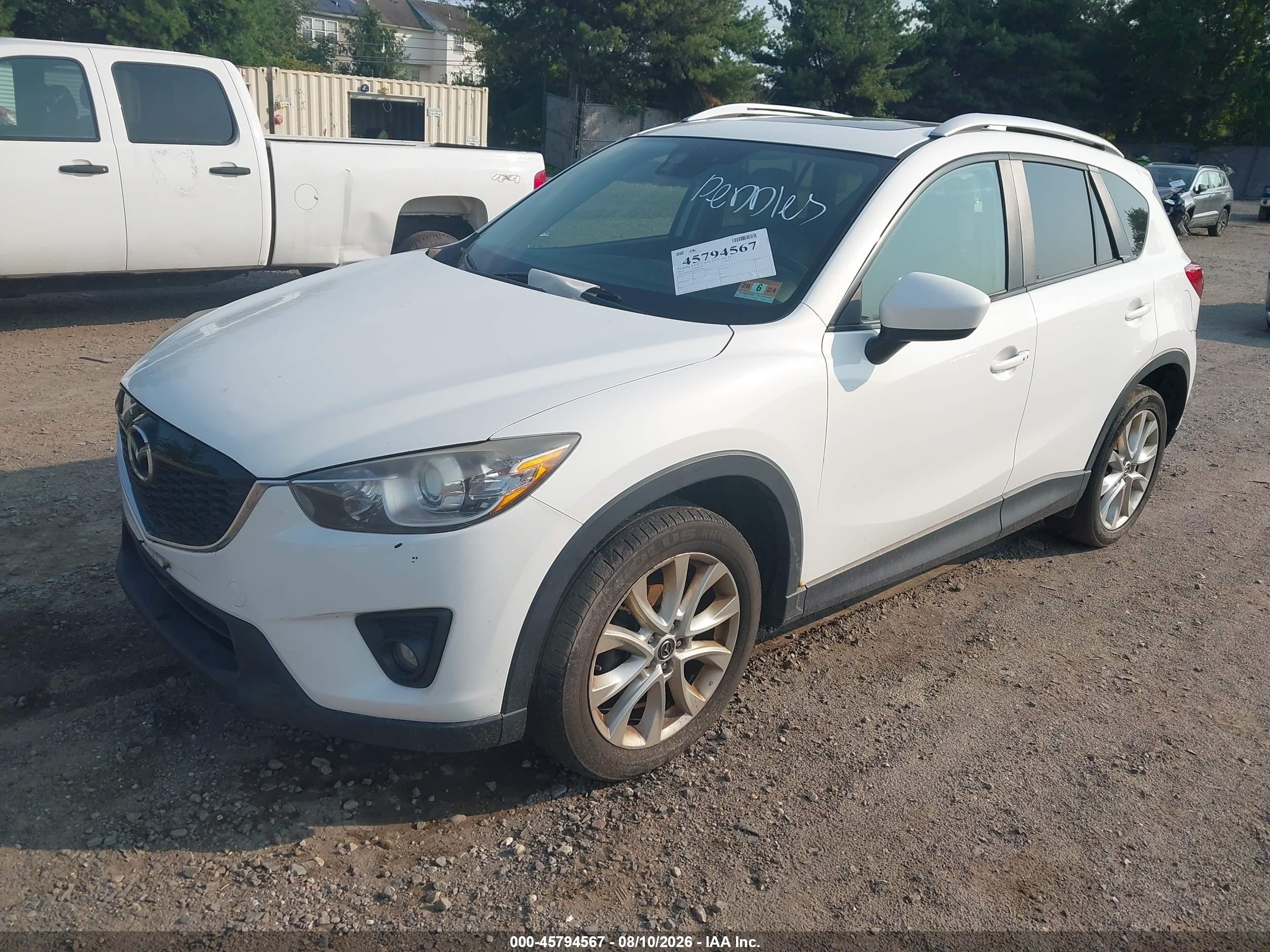 2014 Mazda Cx-5 Grand Touring White vin: JM3KE4DY4E0343443