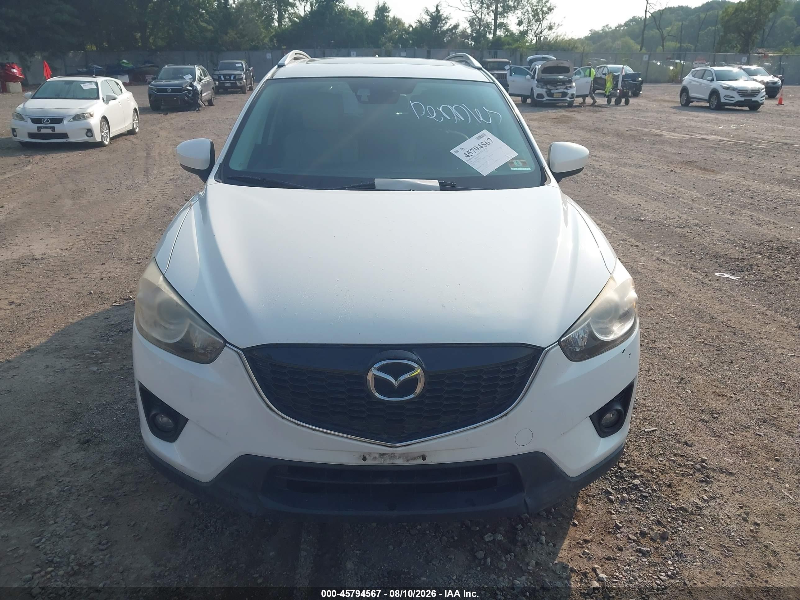 2014 Mazda Cx-5 Grand Touring White vin: JM3KE4DY4E0343443
