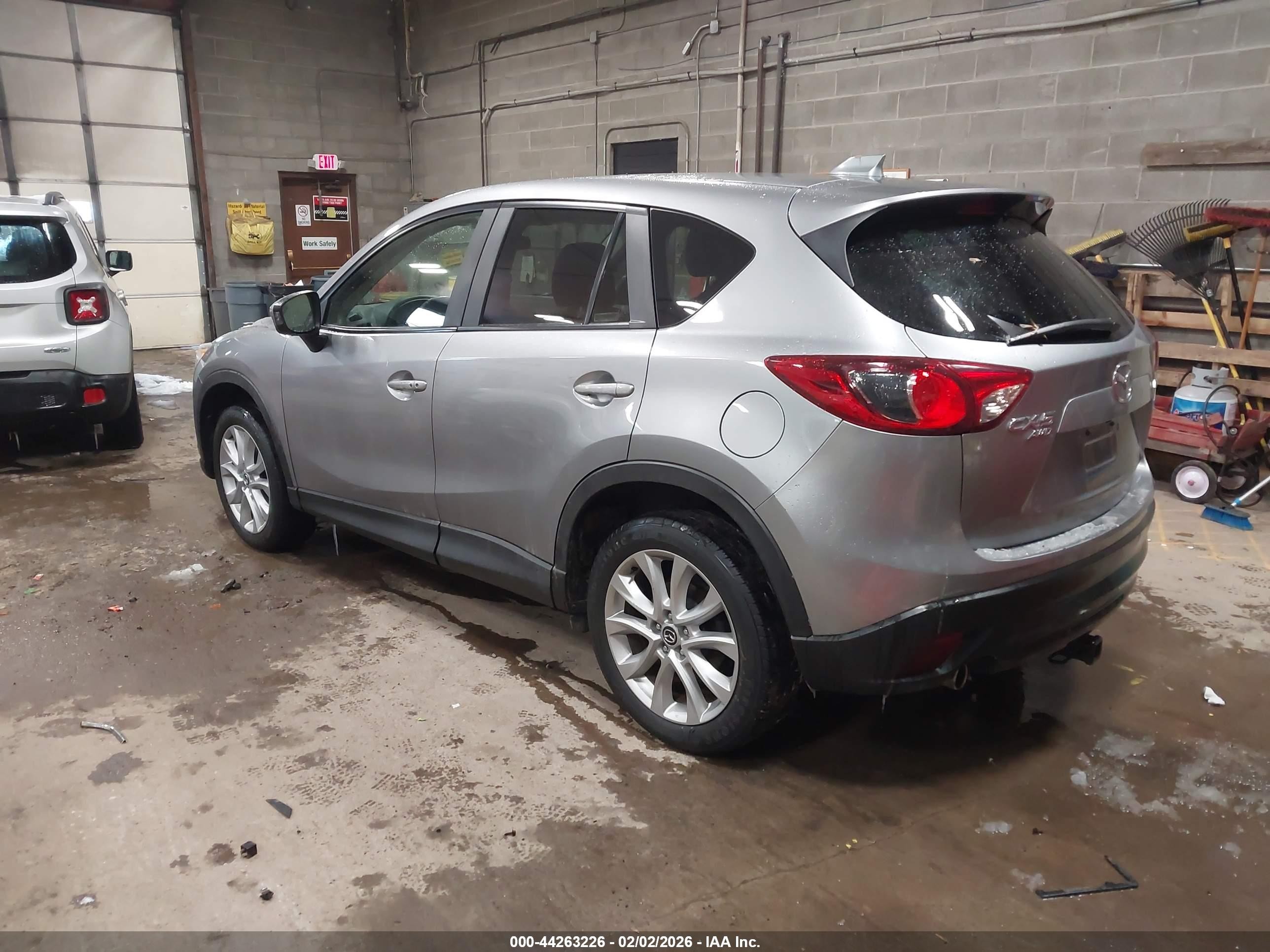 2015 Mazda Cx-5 Grand Touring Gray vin: JM3KE4DY4F0448016