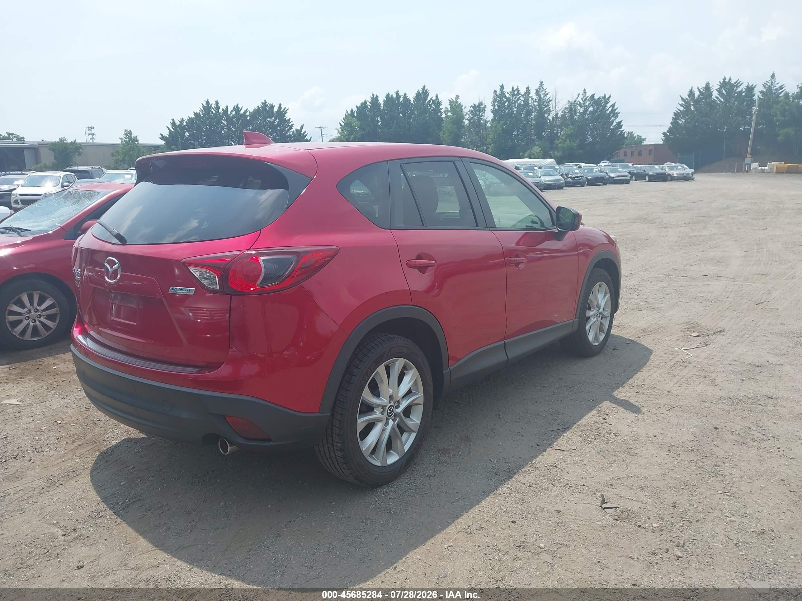 2015 Mazda Cx-5 Grand Touring Red vin: JM3KE4DY4F0460294