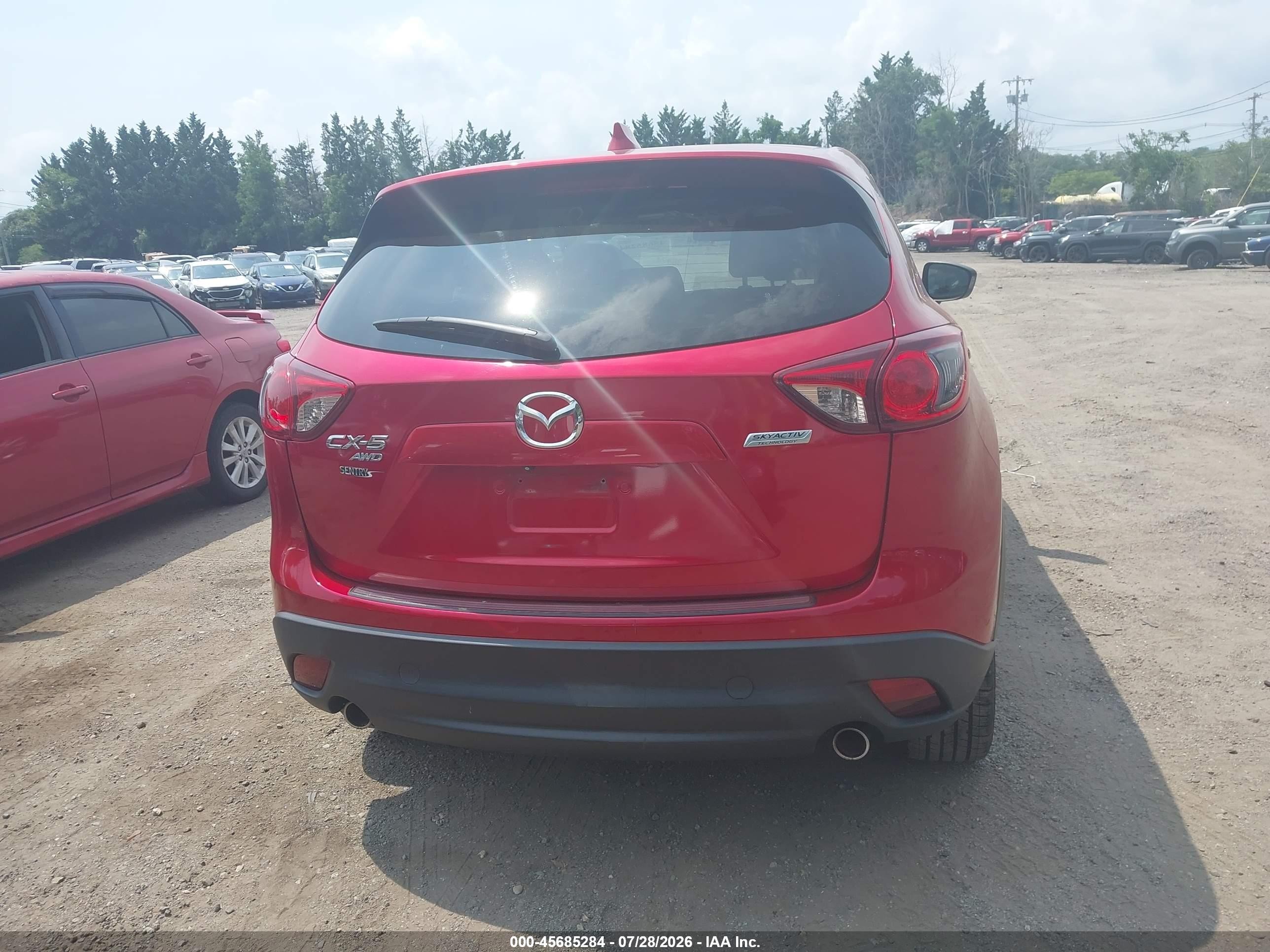 2015 Mazda Cx-5 Grand Touring Red vin: JM3KE4DY4F0460294