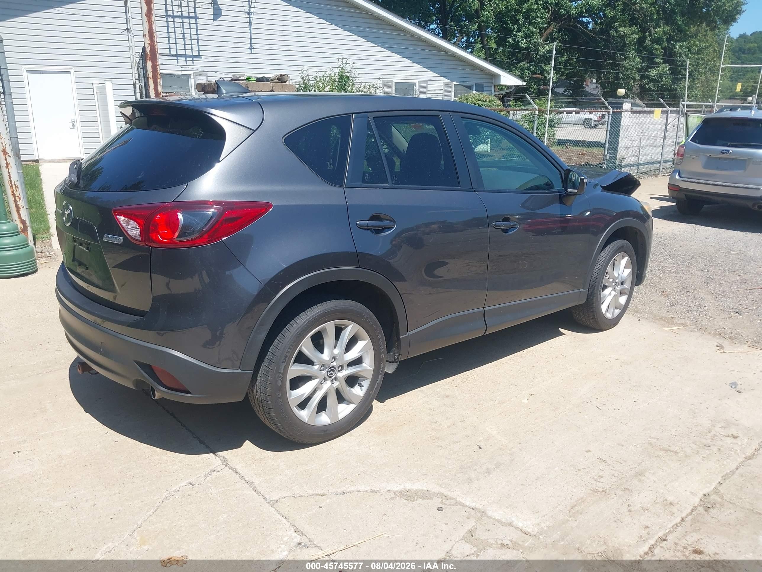 2015 Mazda Cx-5 Grand Touring Gray vin: JM3KE4DY4F0469013