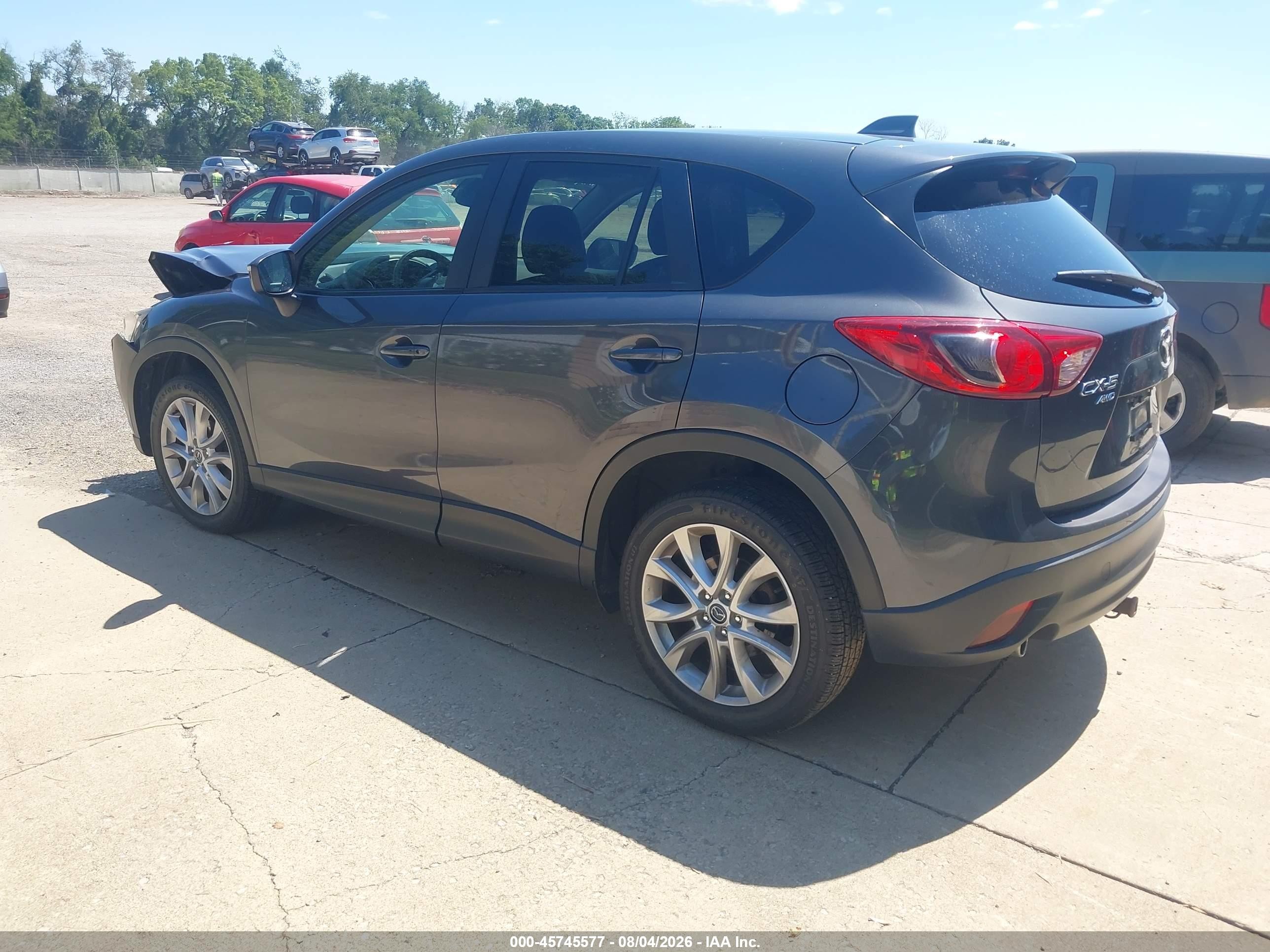 2015 Mazda Cx-5 Grand Touring Gray vin: JM3KE4DY4F0469013