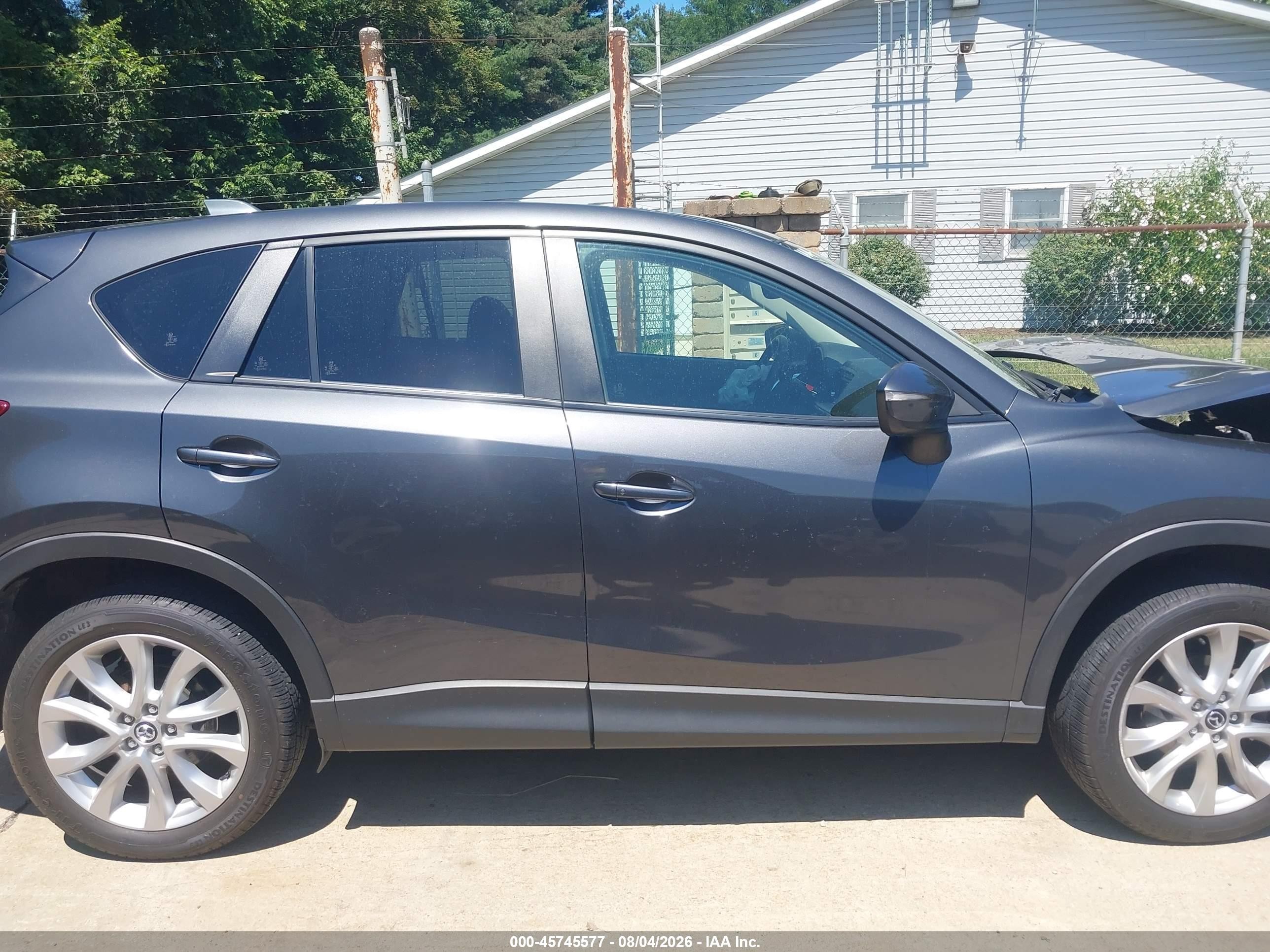 2015 Mazda Cx-5 Grand Touring Gray vin: JM3KE4DY4F0469013