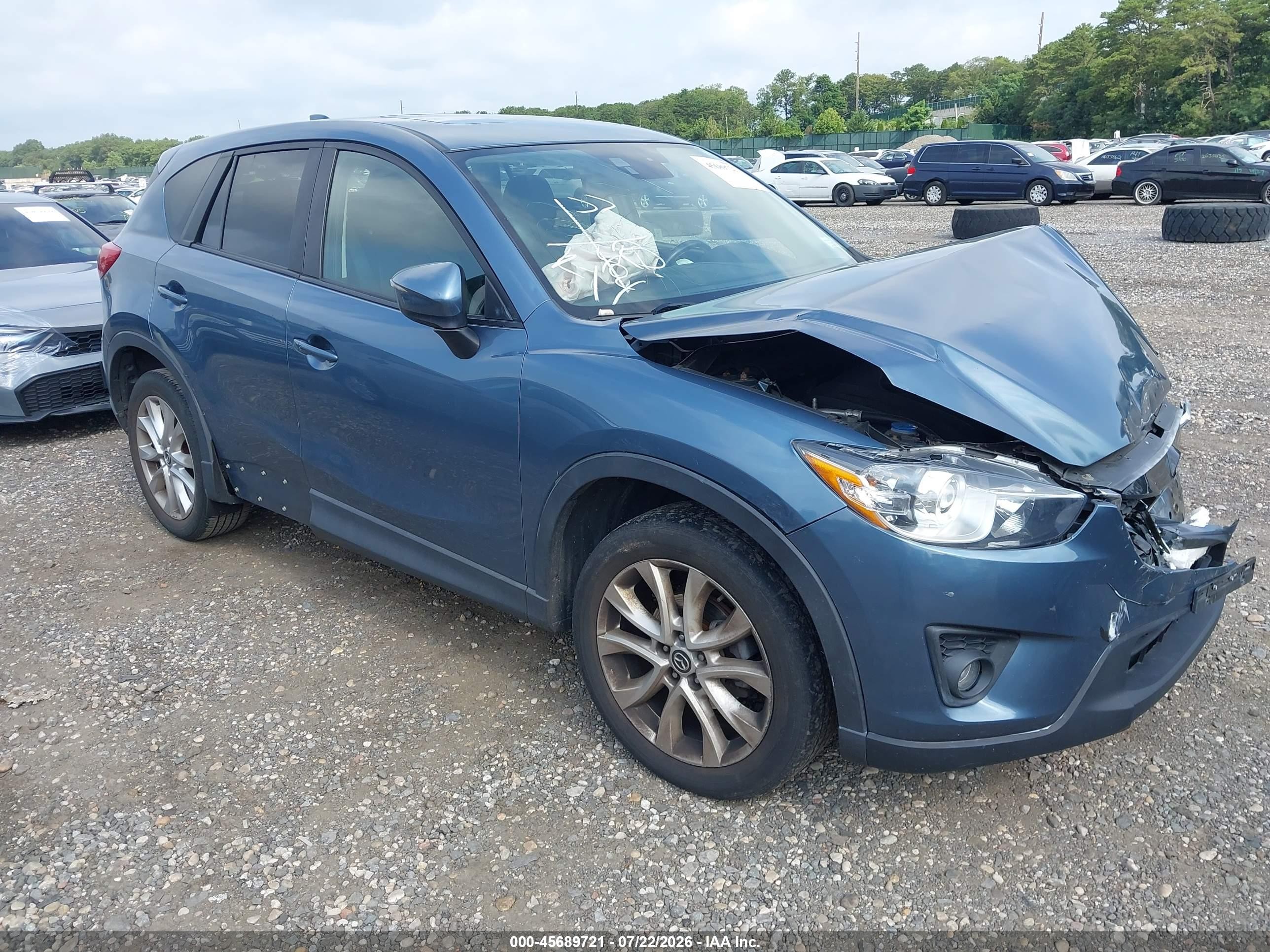 2015 Mazda Cx-5 Grand Touring Blue vin: JM3KE4DY4F0469786