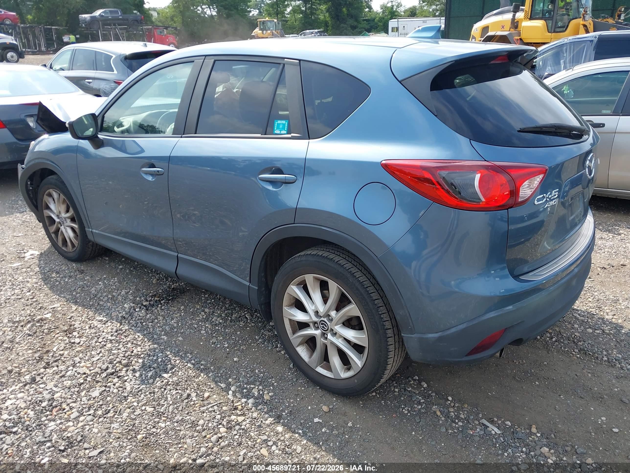 2015 Mazda Cx-5 Grand Touring Blue vin: JM3KE4DY4F0469786