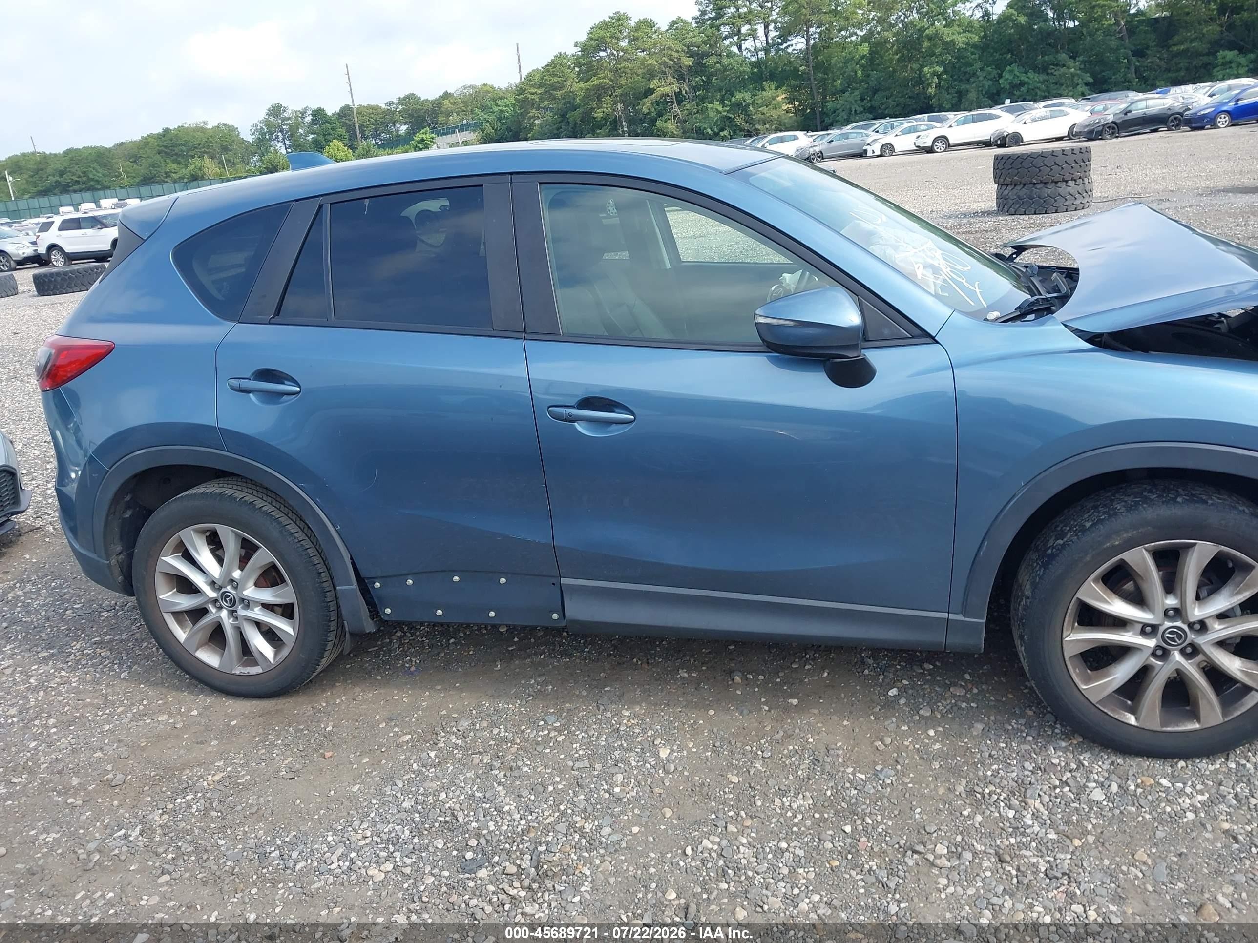 2015 Mazda Cx-5 Grand Touring Blue vin: JM3KE4DY4F0469786