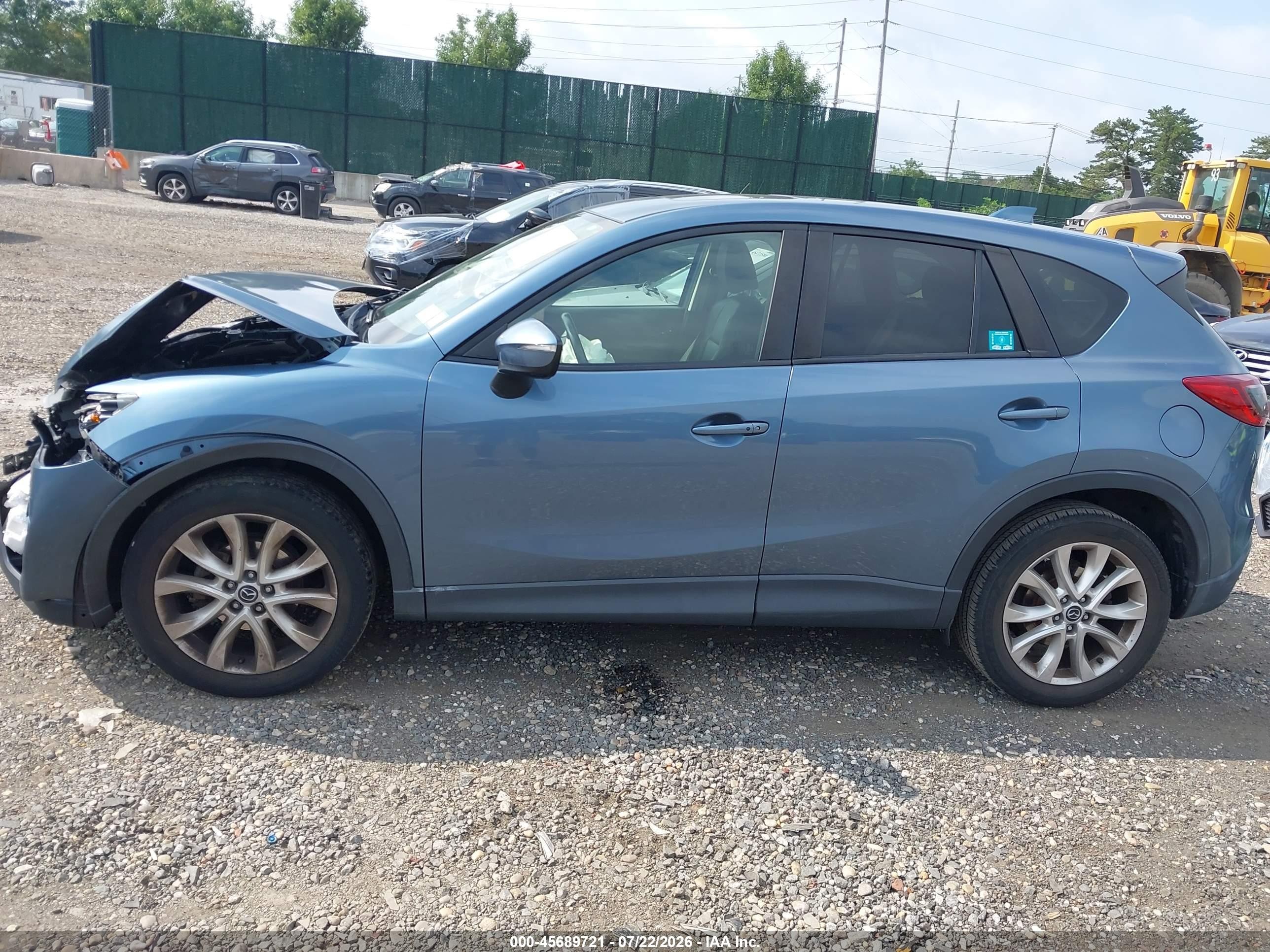 2015 Mazda Cx-5 Grand Touring Blue vin: JM3KE4DY4F0469786