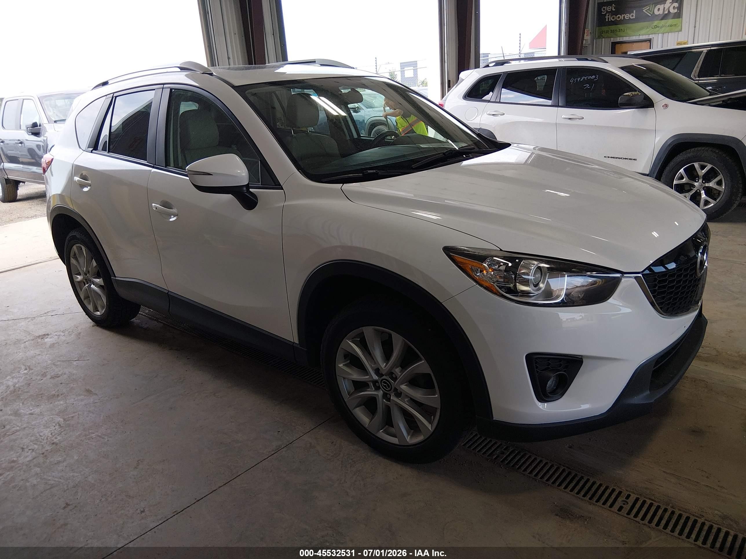 2015 Mazda Cx-5 Grand Touring White vin: JM3KE4DY4F0470176