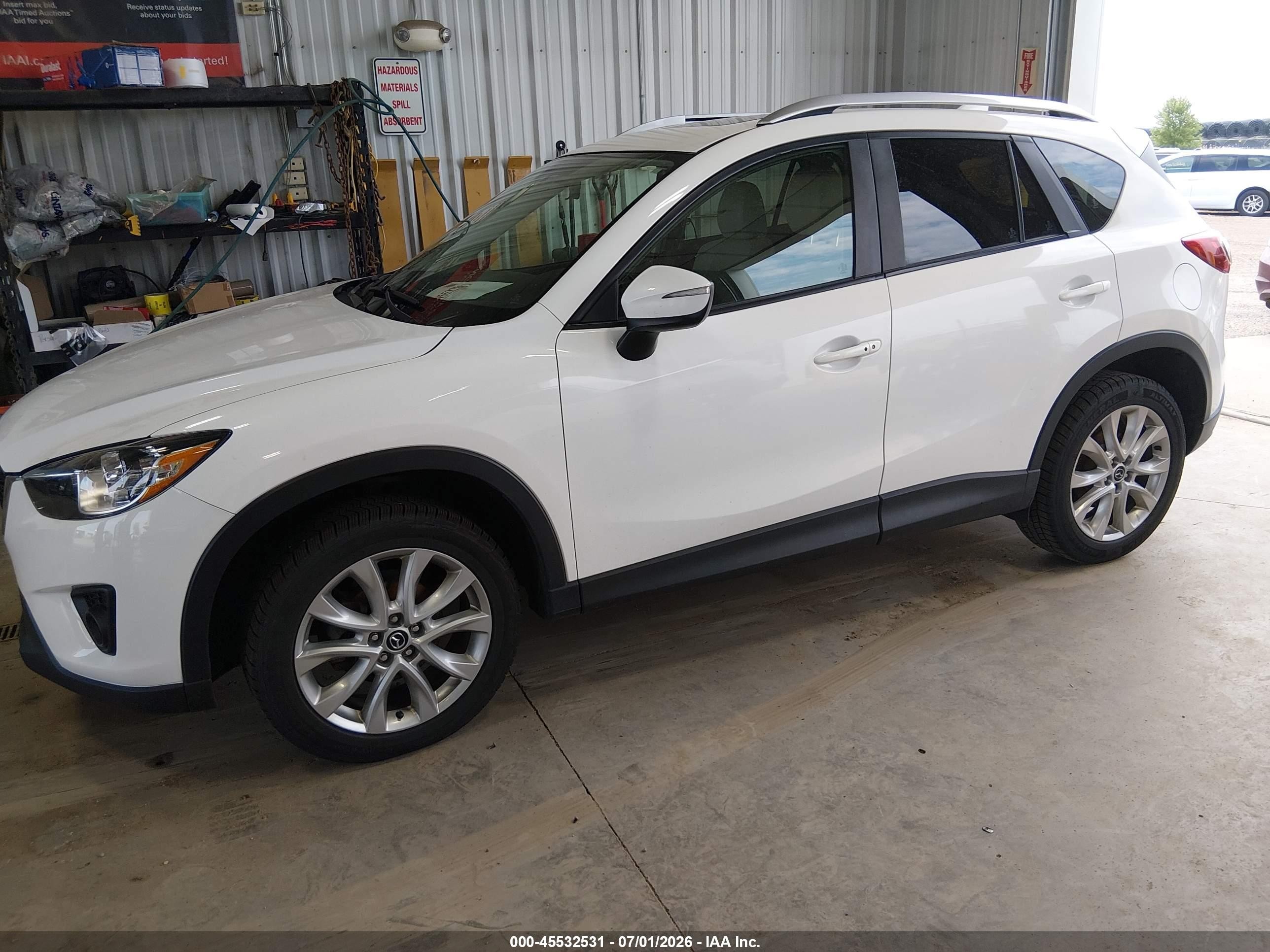 2015 Mazda Cx-5 Grand Touring White vin: JM3KE4DY4F0470176