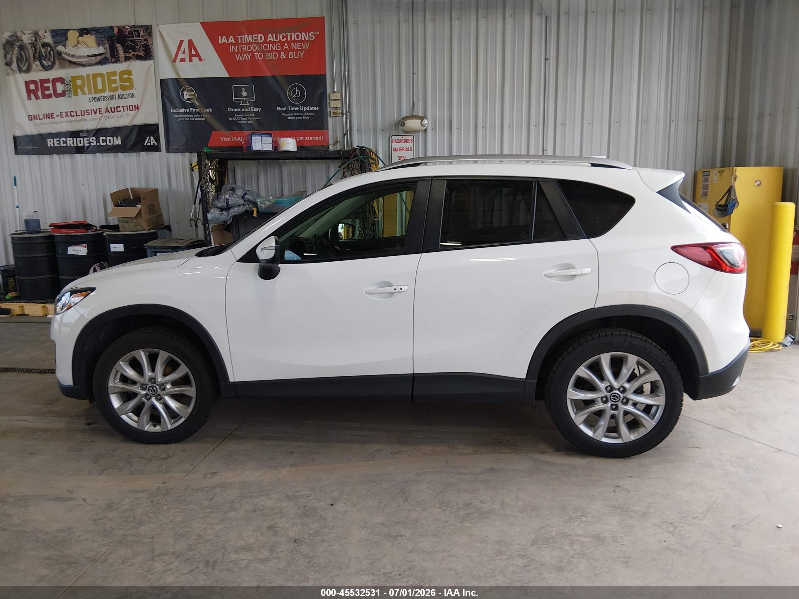 2015 Mazda Cx-5 Grand Touring White vin: JM3KE4DY4F0470176