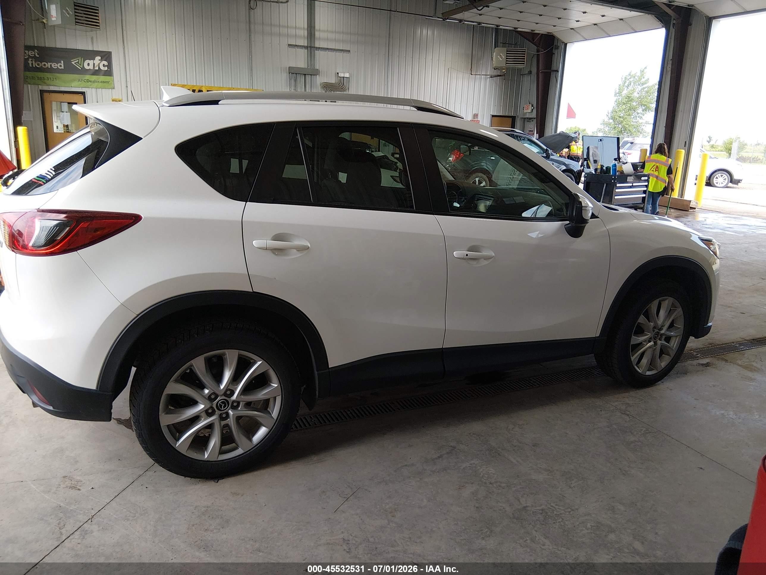2015 Mazda Cx-5 Grand Touring White vin: JM3KE4DY4F0470176