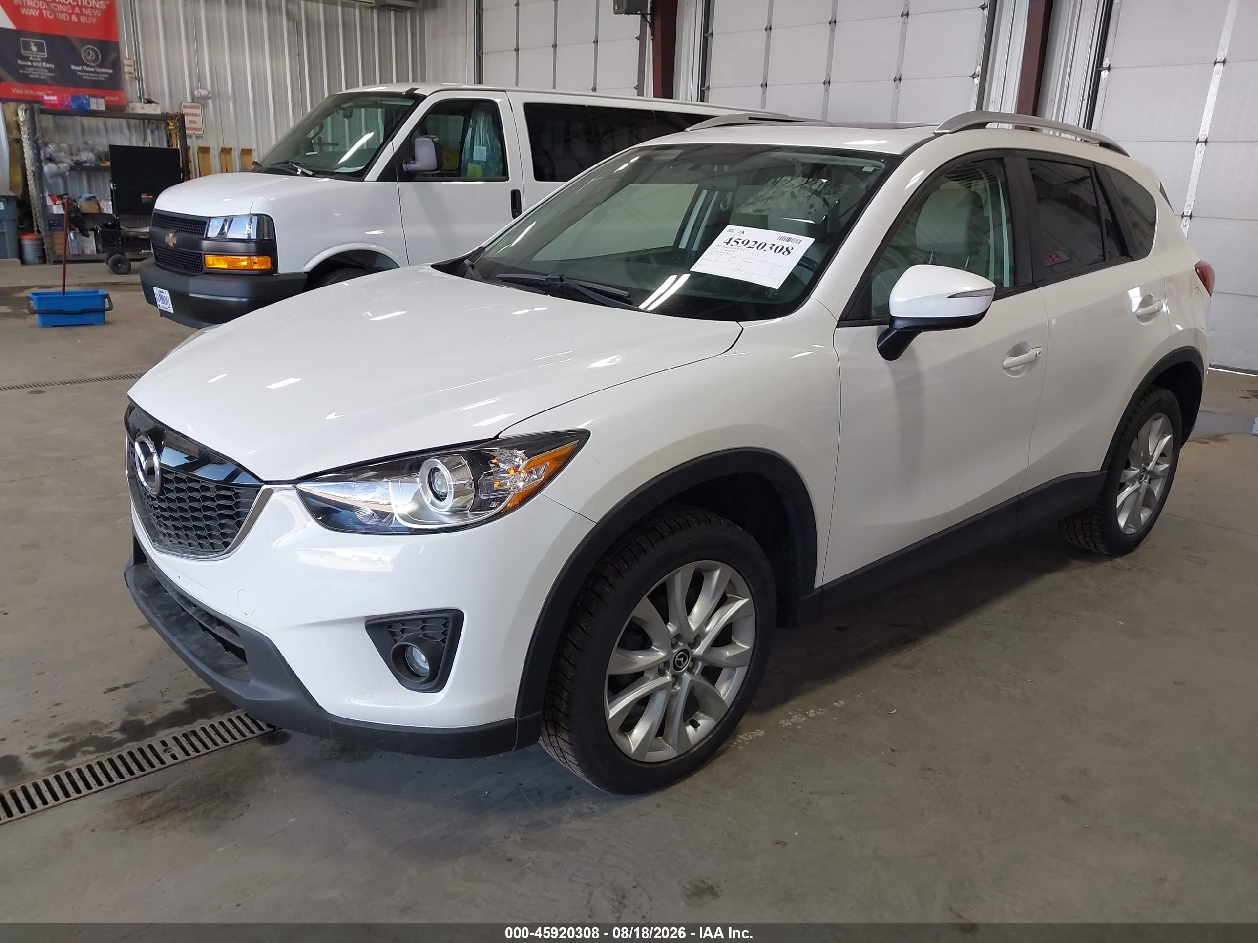2015 Mazda Cx-5 Grand Touring White vin: JM3KE4DY4F0470176