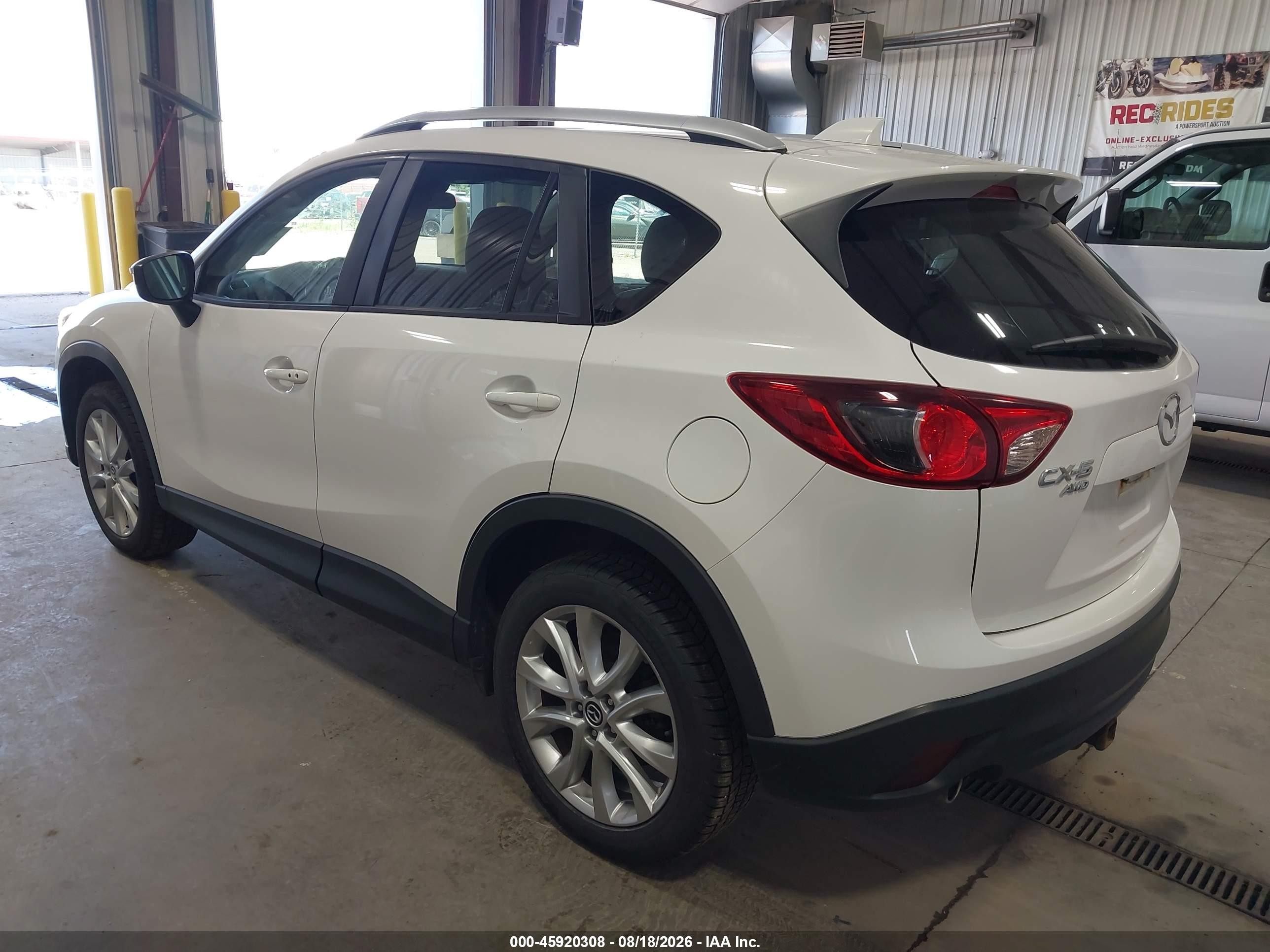 2015 Mazda Cx-5 Grand Touring White vin: JM3KE4DY4F0470176