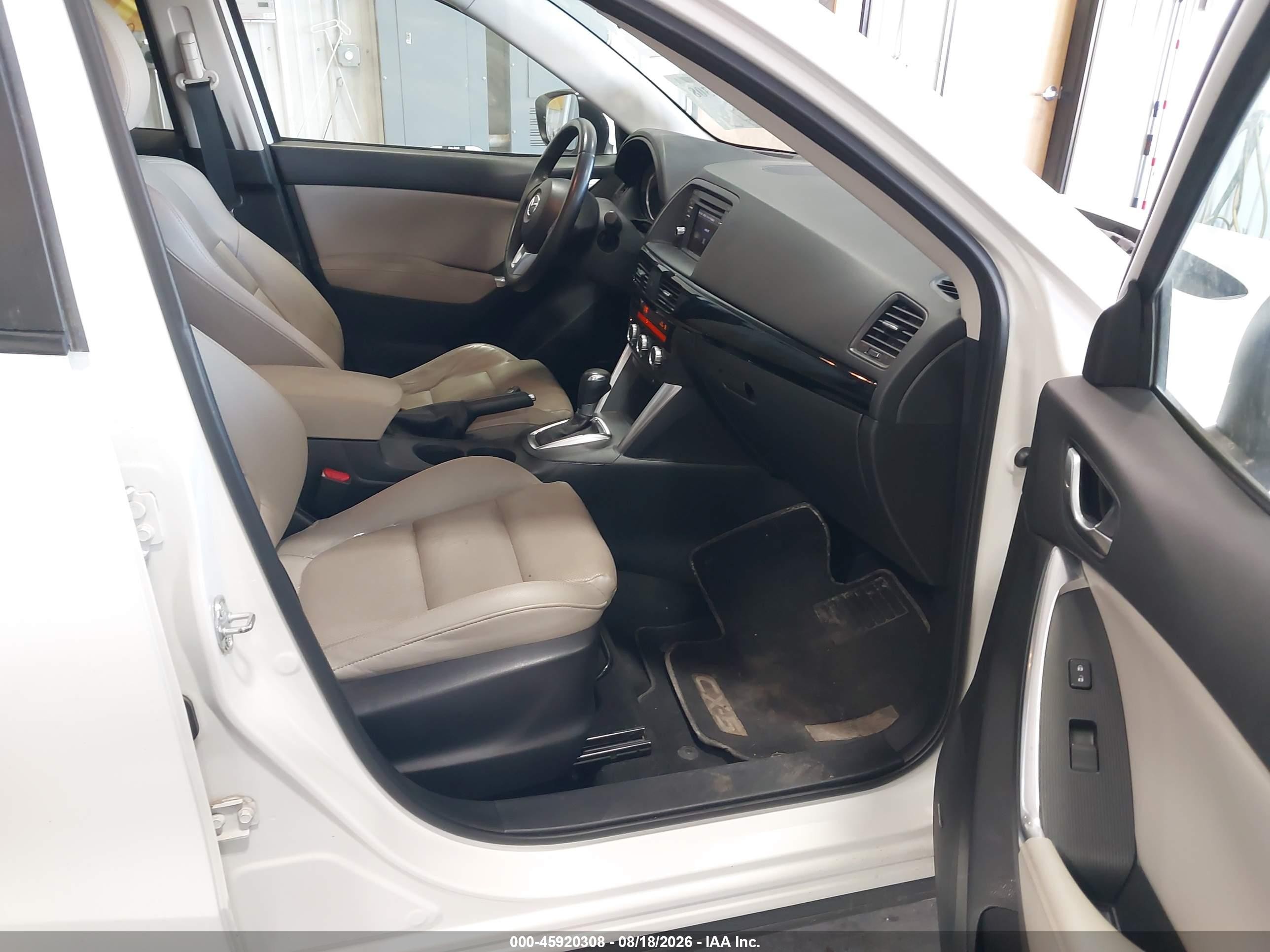 2015 Mazda Cx-5 Grand Touring White vin: JM3KE4DY4F0470176