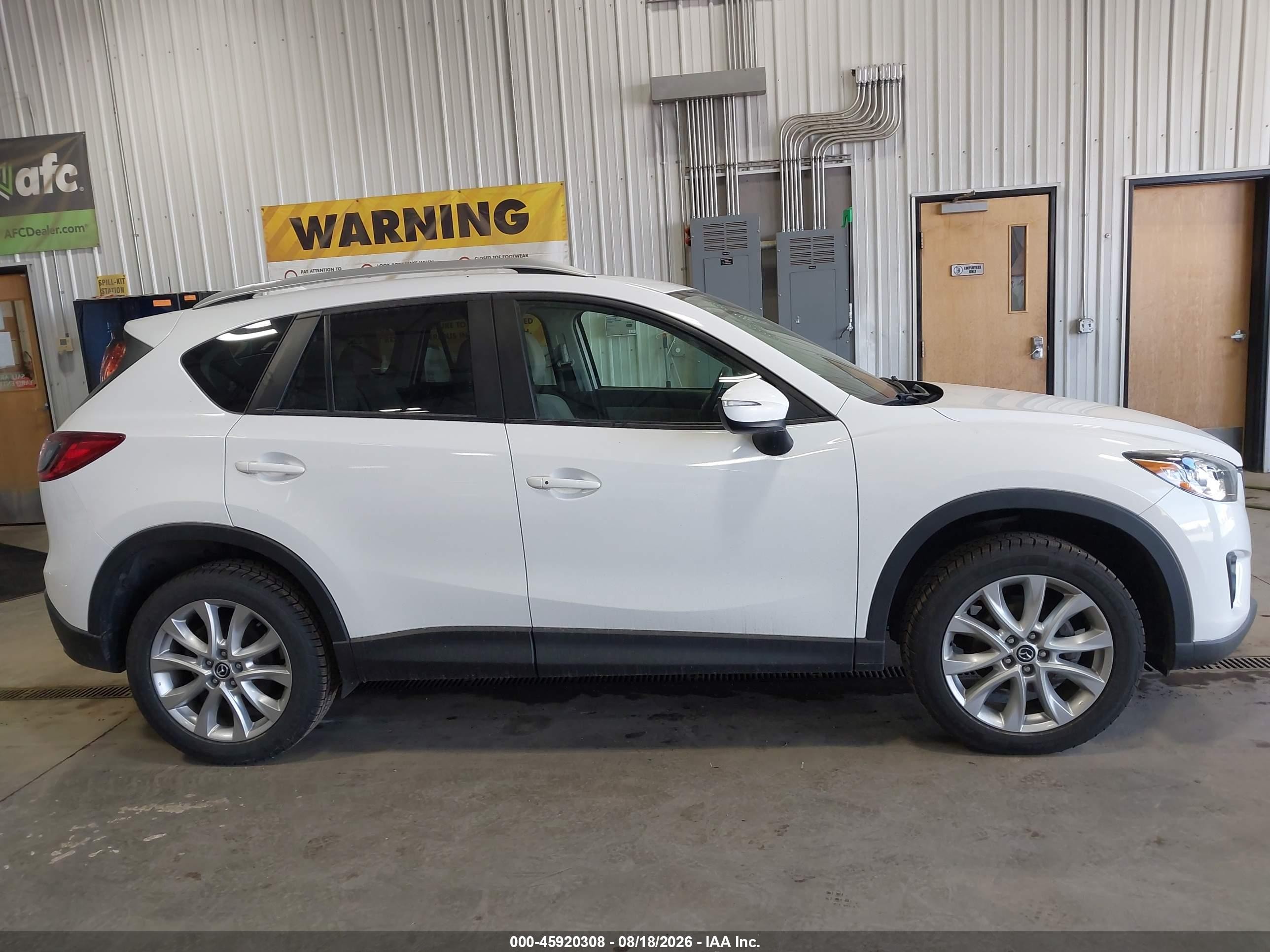 2015 Mazda Cx-5 Grand Touring White vin: JM3KE4DY4F0470176