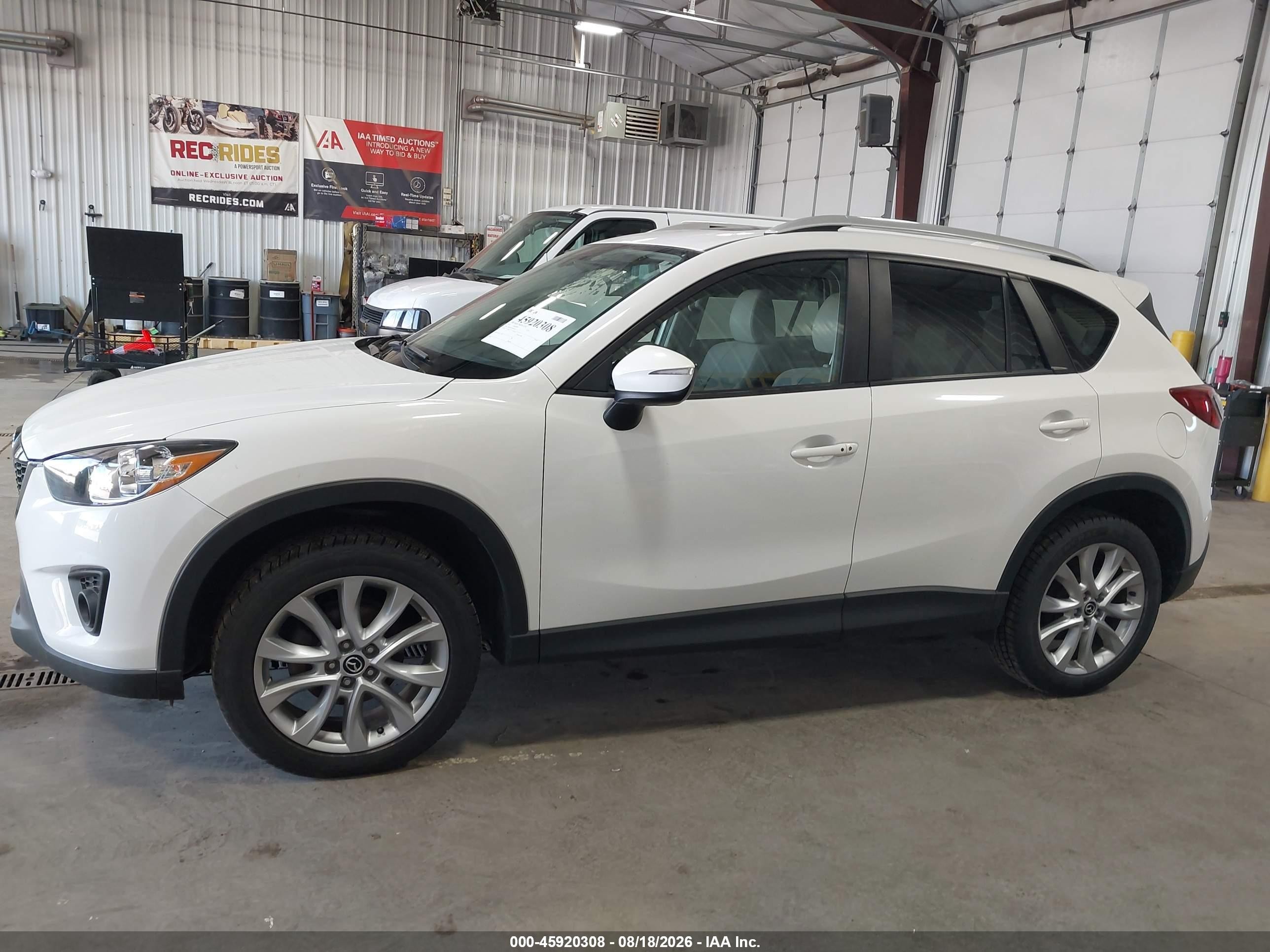 2015 Mazda Cx-5 Grand Touring White vin: JM3KE4DY4F0470176