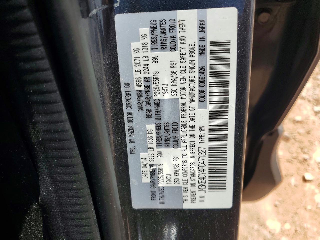 2015 Mazda Cx-5 Gt Gray vin: JM3KE4DY4F0471327