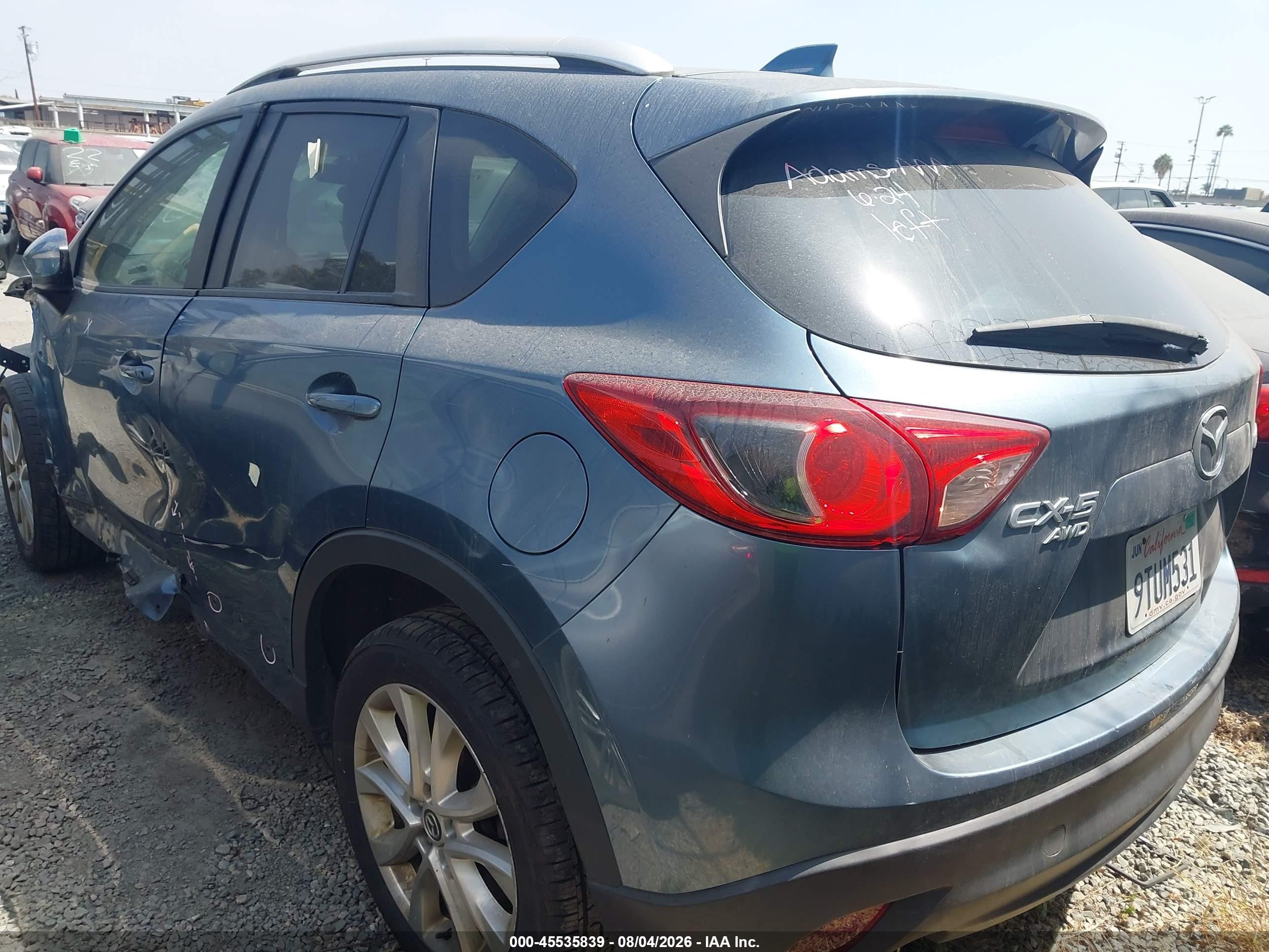 2015 Mazda Cx-5 Grand Touring Синий vin: JM3KE4DY4F0490265
