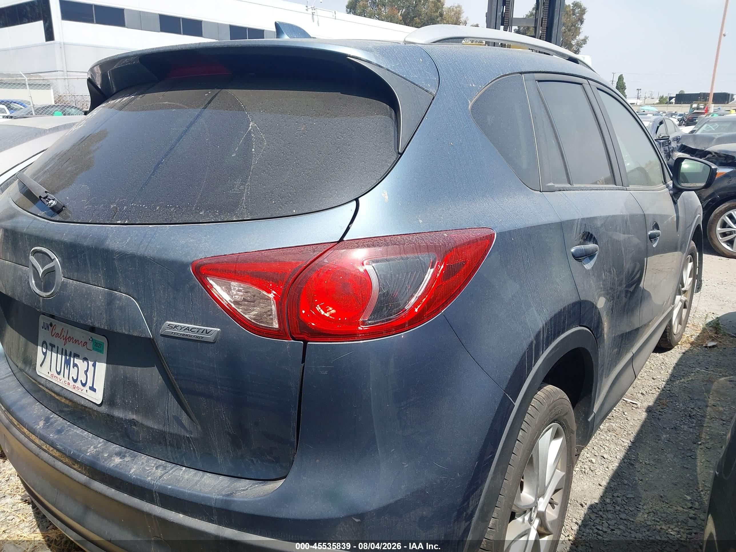2015 Mazda Cx-5 Grand Touring Синий vin: JM3KE4DY4F0490265