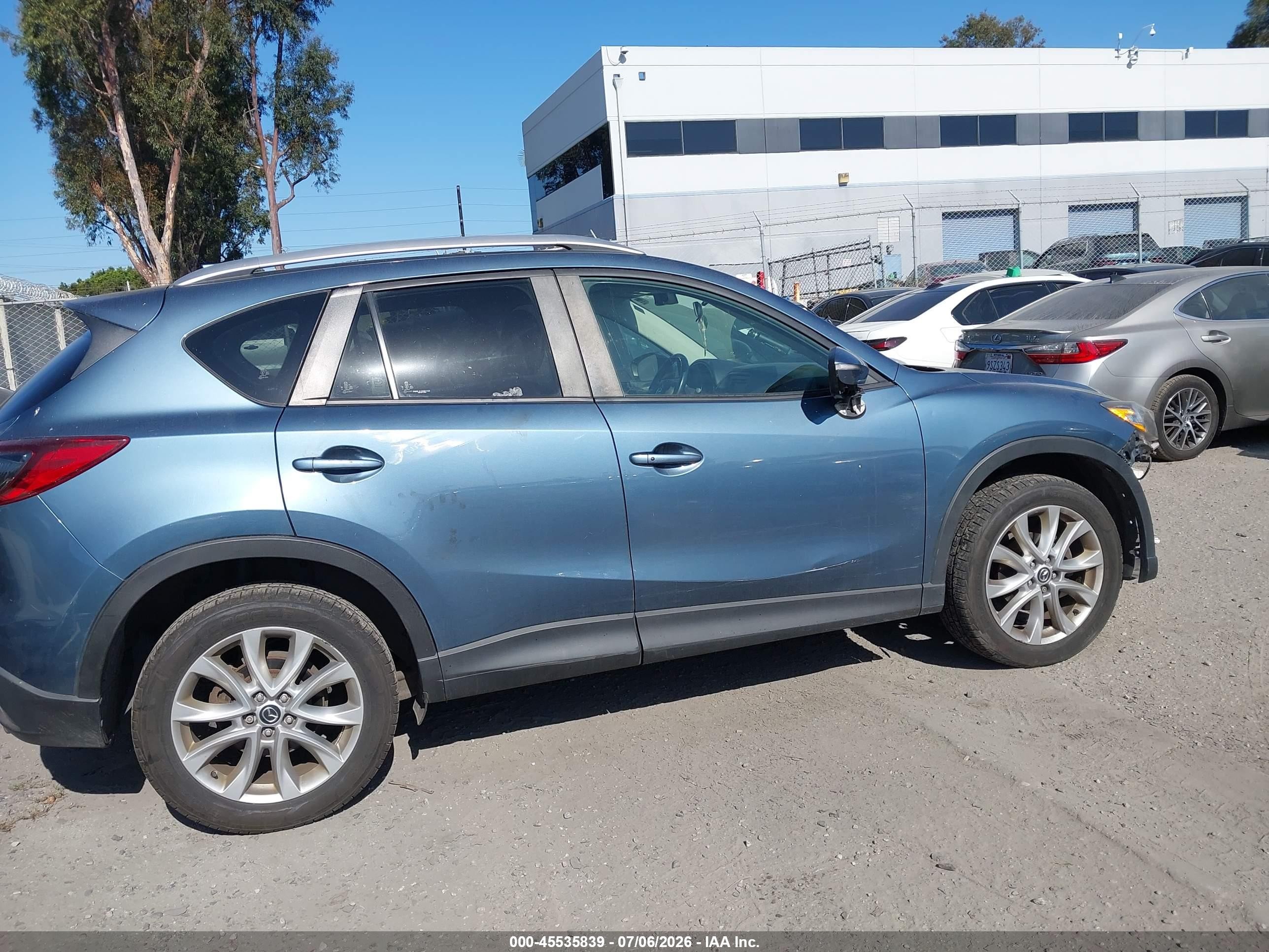 2015 Mazda Cx-5 Grand Touring Синий vin: JM3KE4DY4F0490265