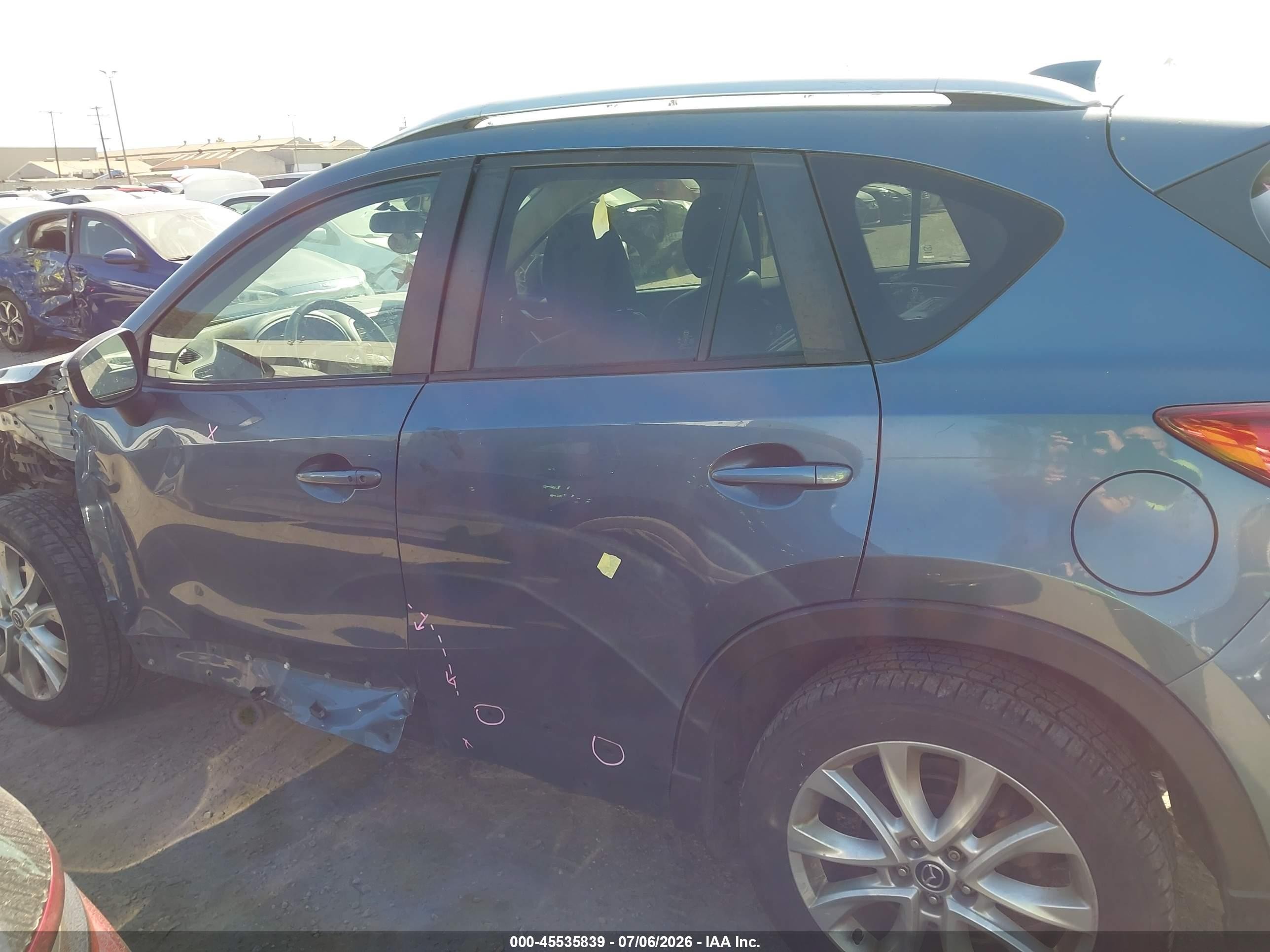 2015 Mazda Cx-5 Grand Touring Синий vin: JM3KE4DY4F0490265
