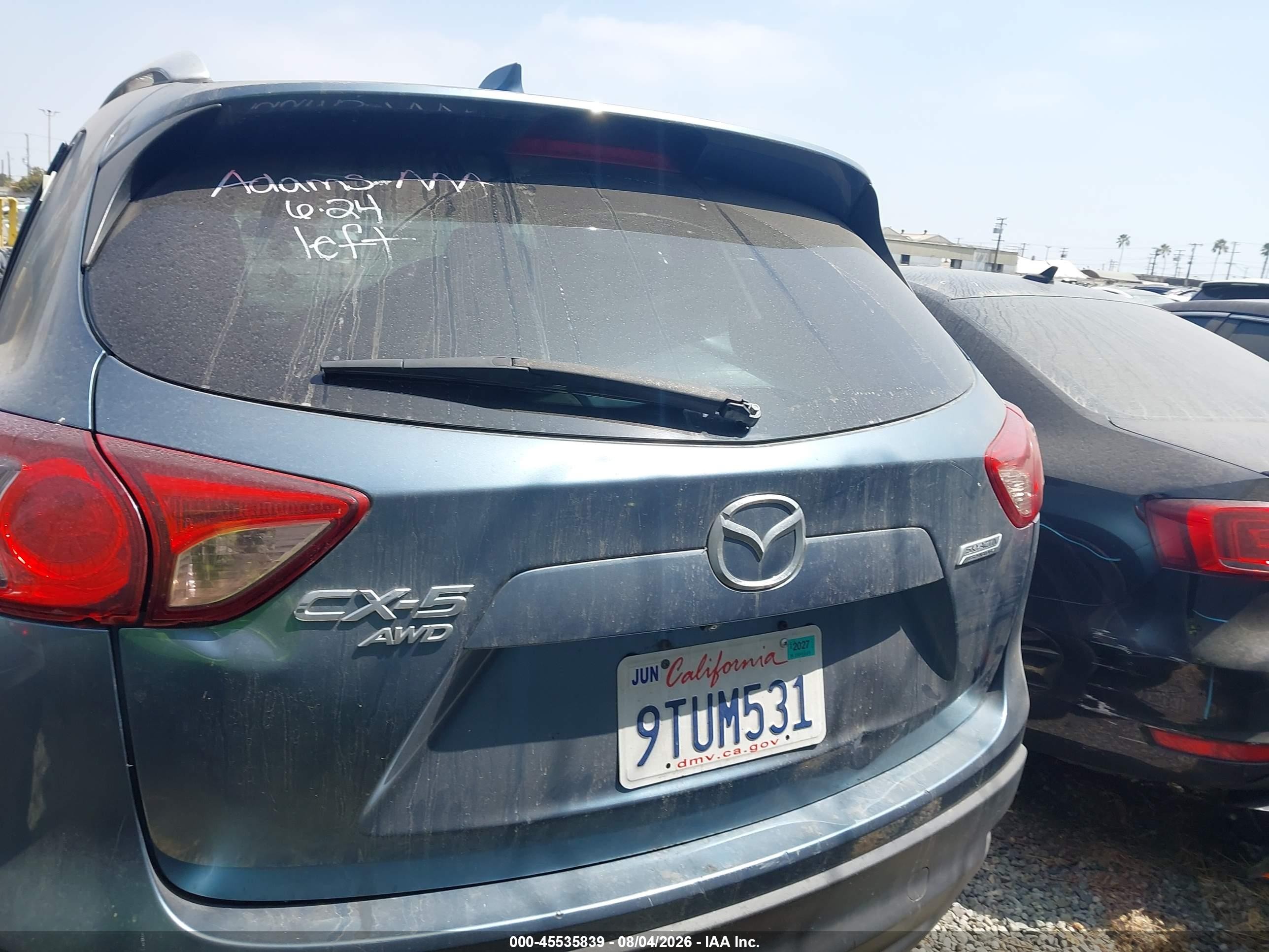 2015 Mazda Cx-5 Grand Touring Синий vin: JM3KE4DY4F0490265