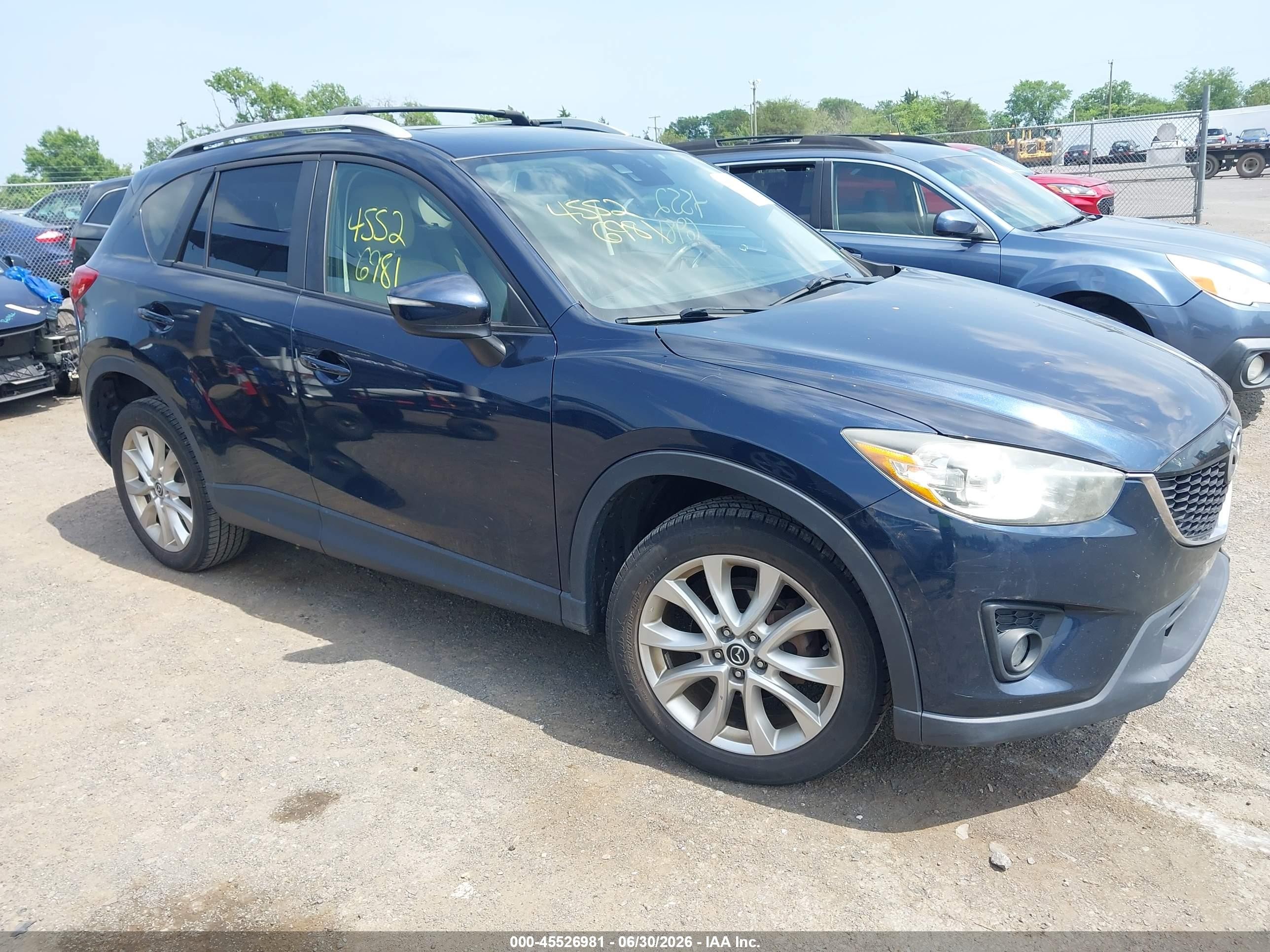 2015 Mazda Cx-5 Grand Touring Синий vin: JM3KE4DY4F0492470