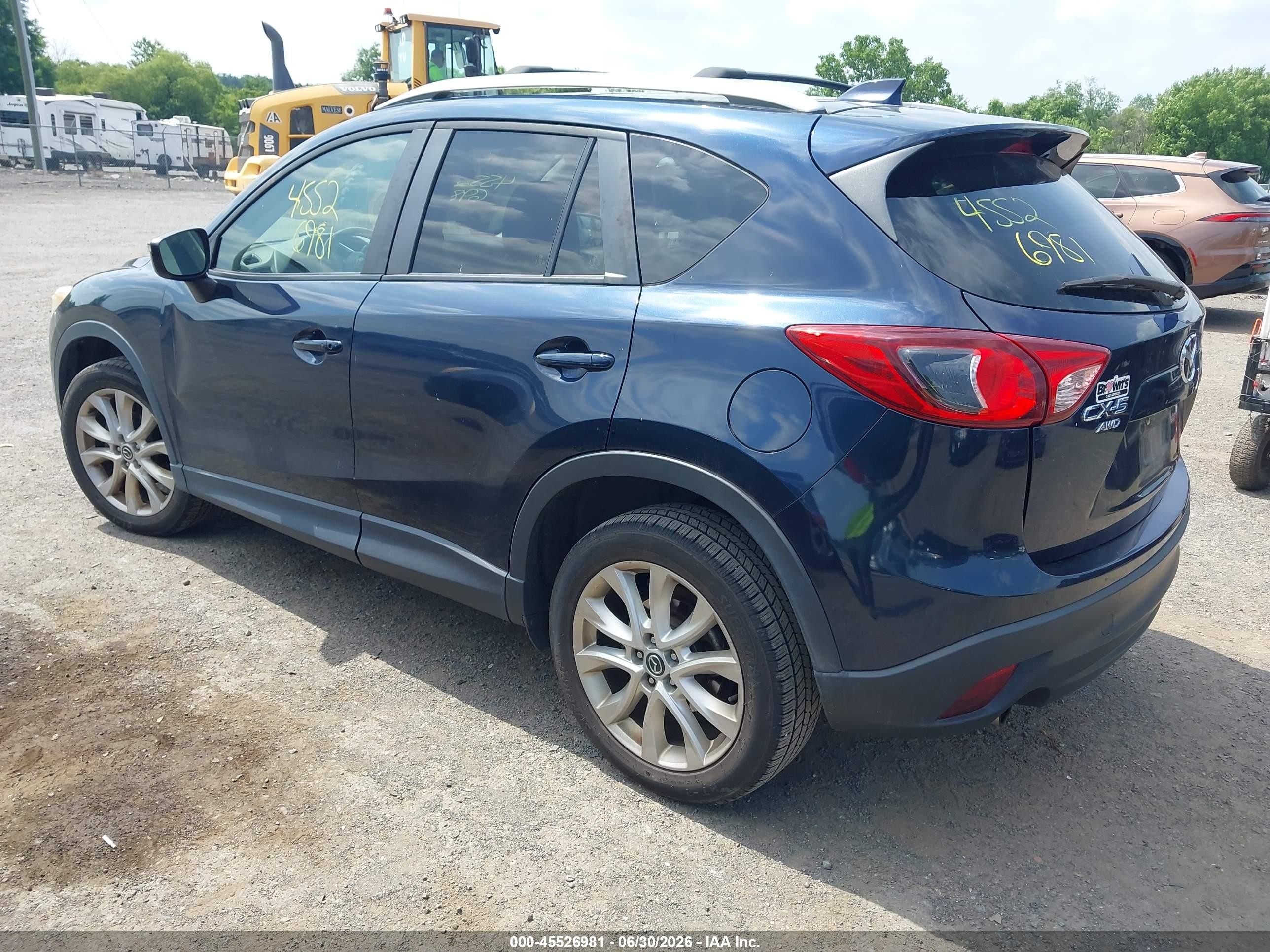 2015 Mazda Cx-5 Grand Touring Blue vin: JM3KE4DY4F0492470