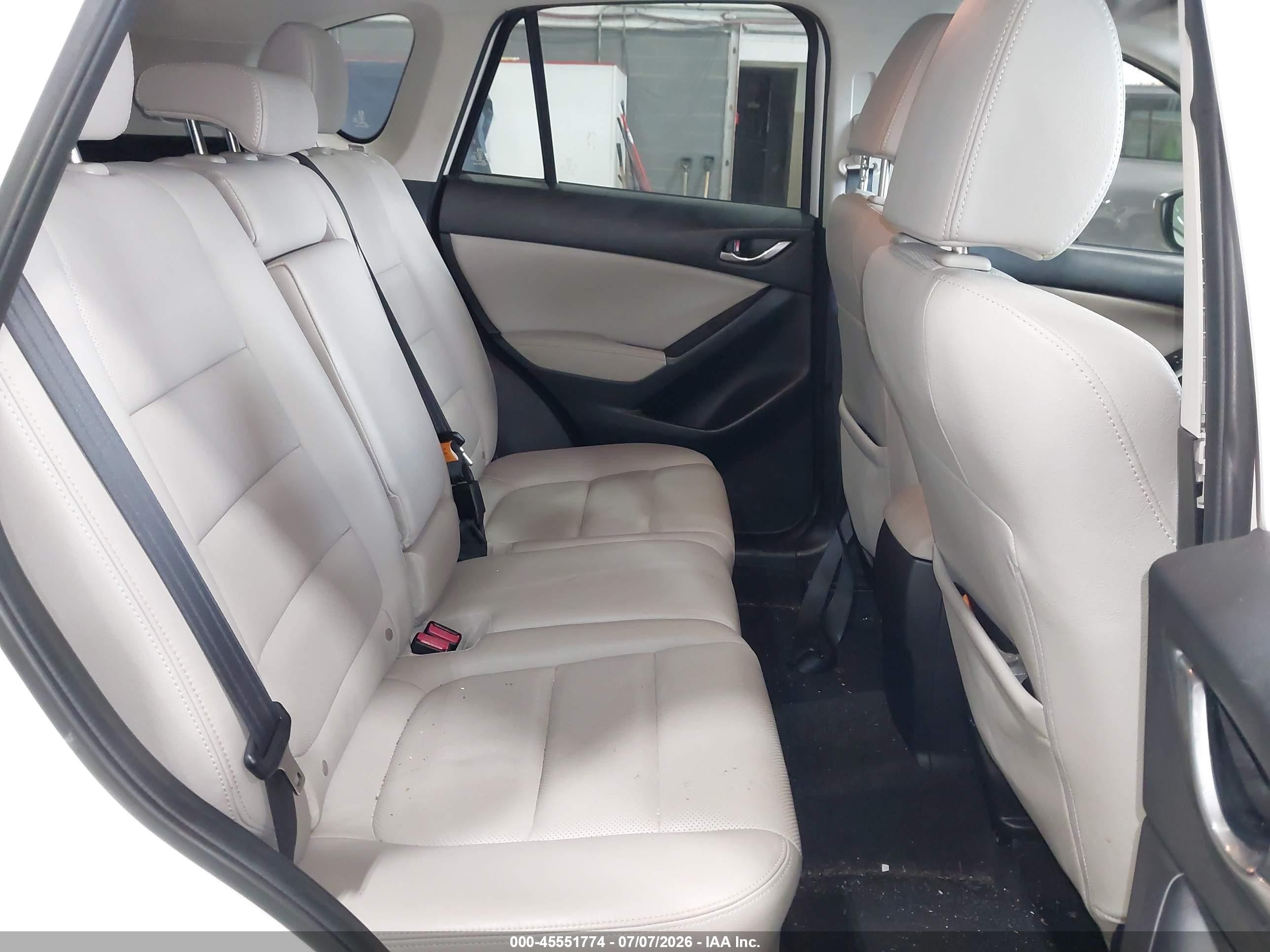 2015 Mazda Cx-5 Grand Touring White vin: JM3KE4DY4F0502334