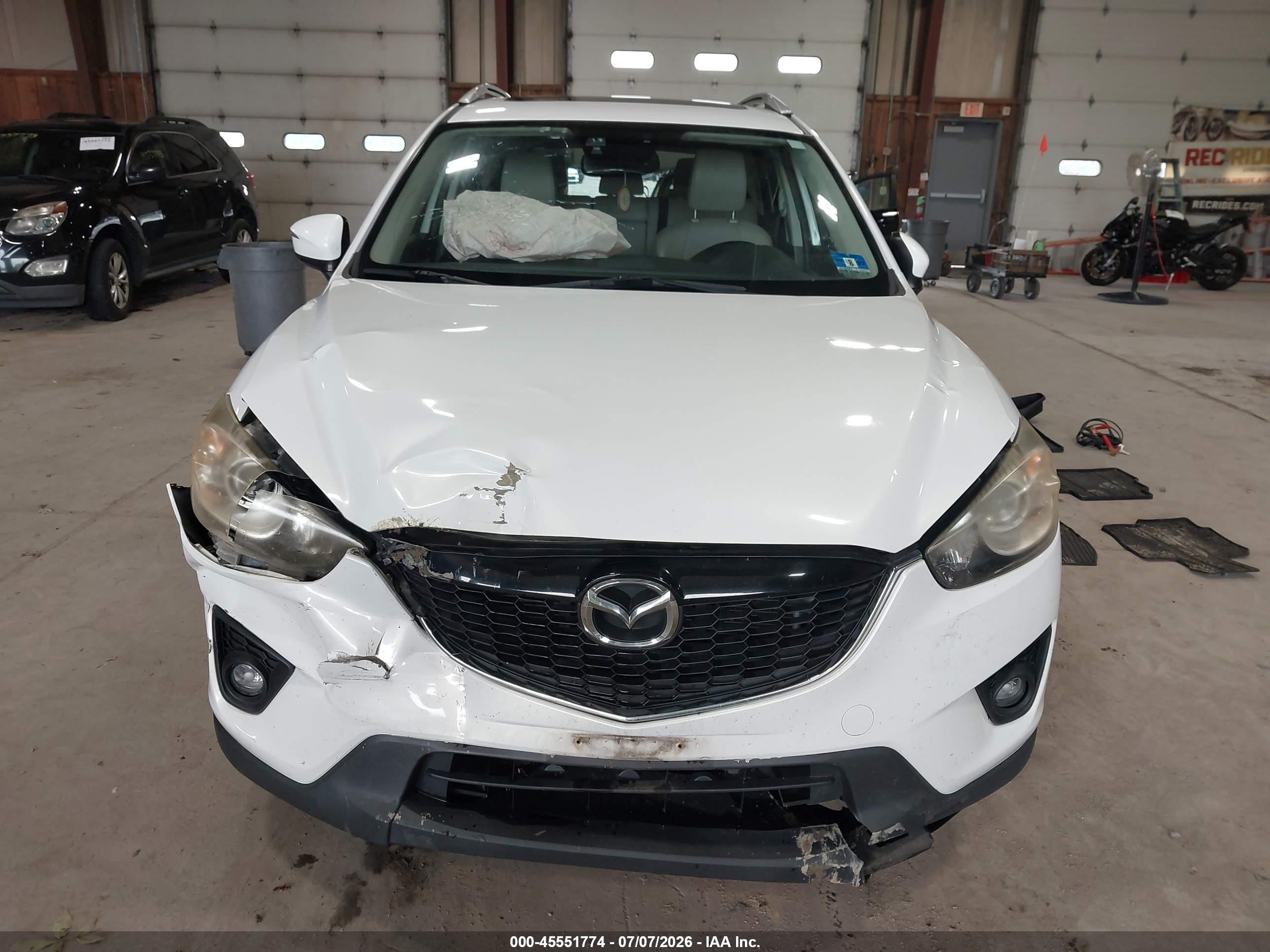2015 Mazda Cx-5 Grand Touring White vin: JM3KE4DY4F0502334