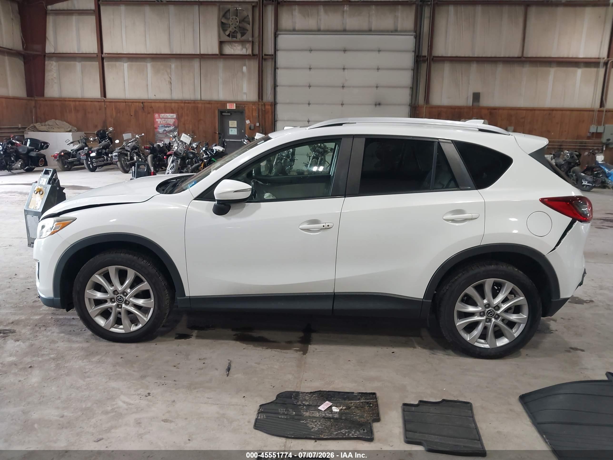 2015 Mazda Cx-5 Grand Touring White vin: JM3KE4DY4F0502334