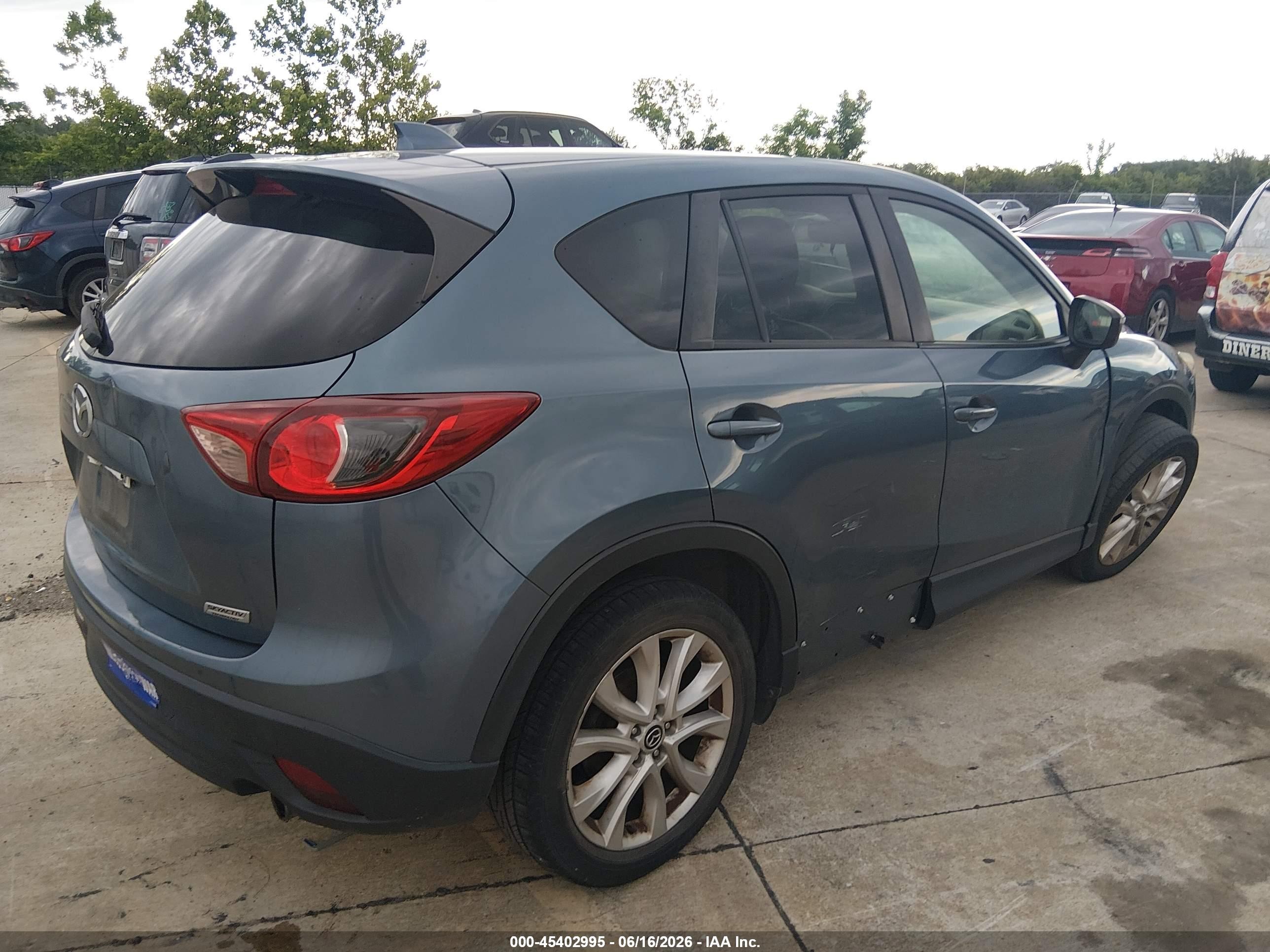 2015 Mazda Cx-5 Grand Touring Blue vin: JM3KE4DY4F0530926
