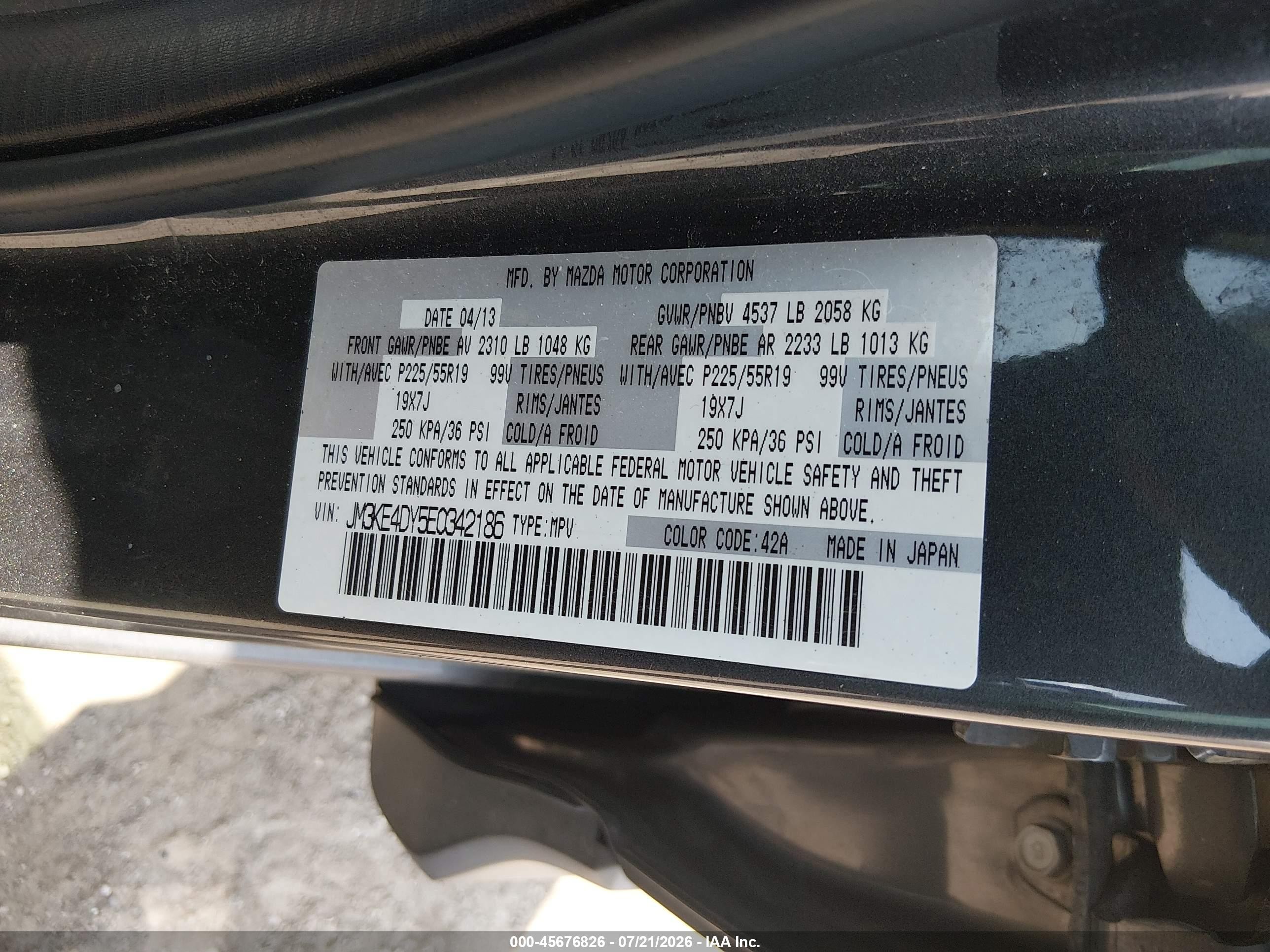 2014 Mazda Cx-5 Grand Touring Черный vin: JM3KE4DY5E0342186