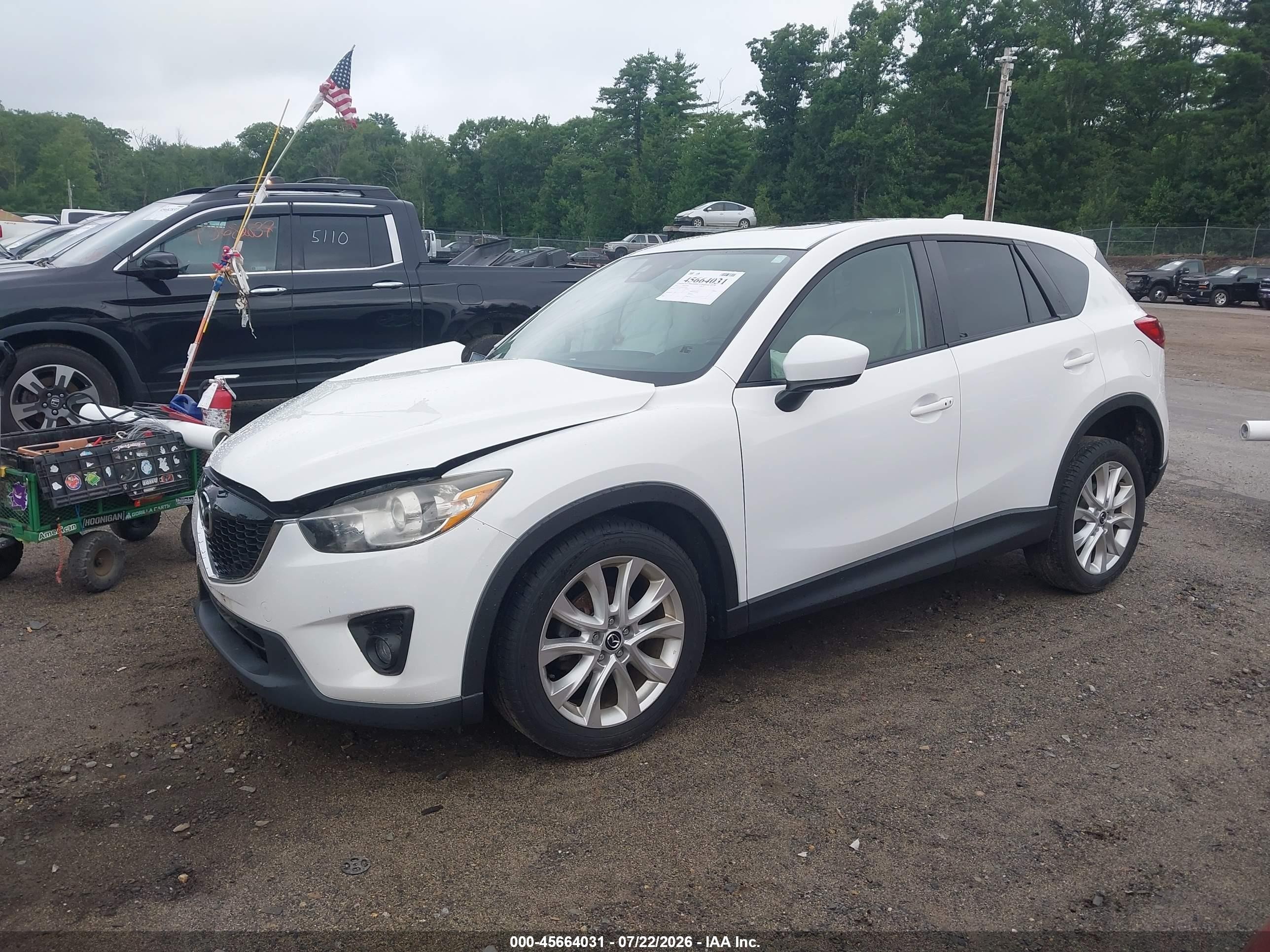 2014 Mazda Cx-5 Grand Touring White vin: JM3KE4DY5E0357724