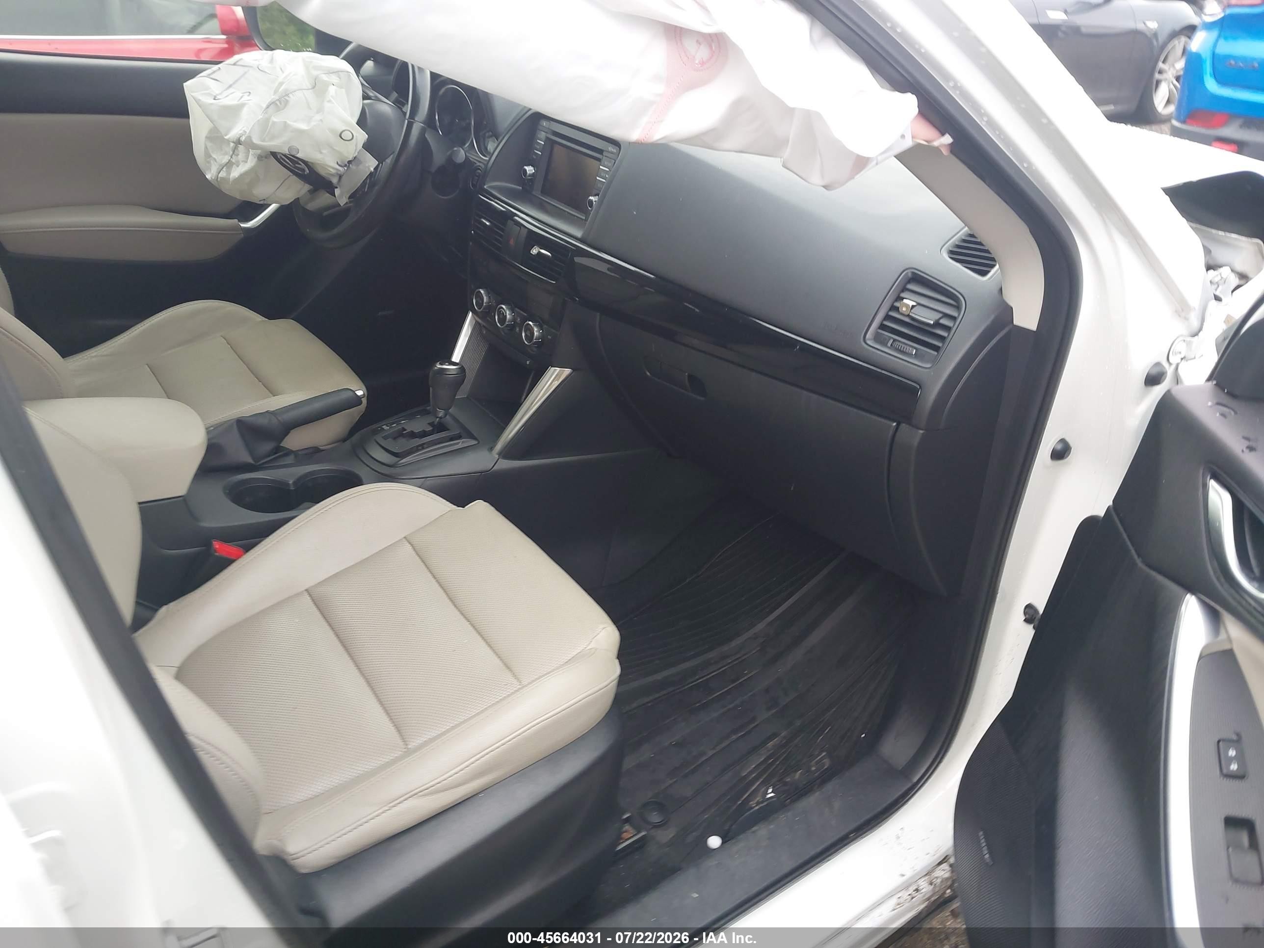 2014 Mazda Cx-5 Grand Touring White vin: JM3KE4DY5E0357724