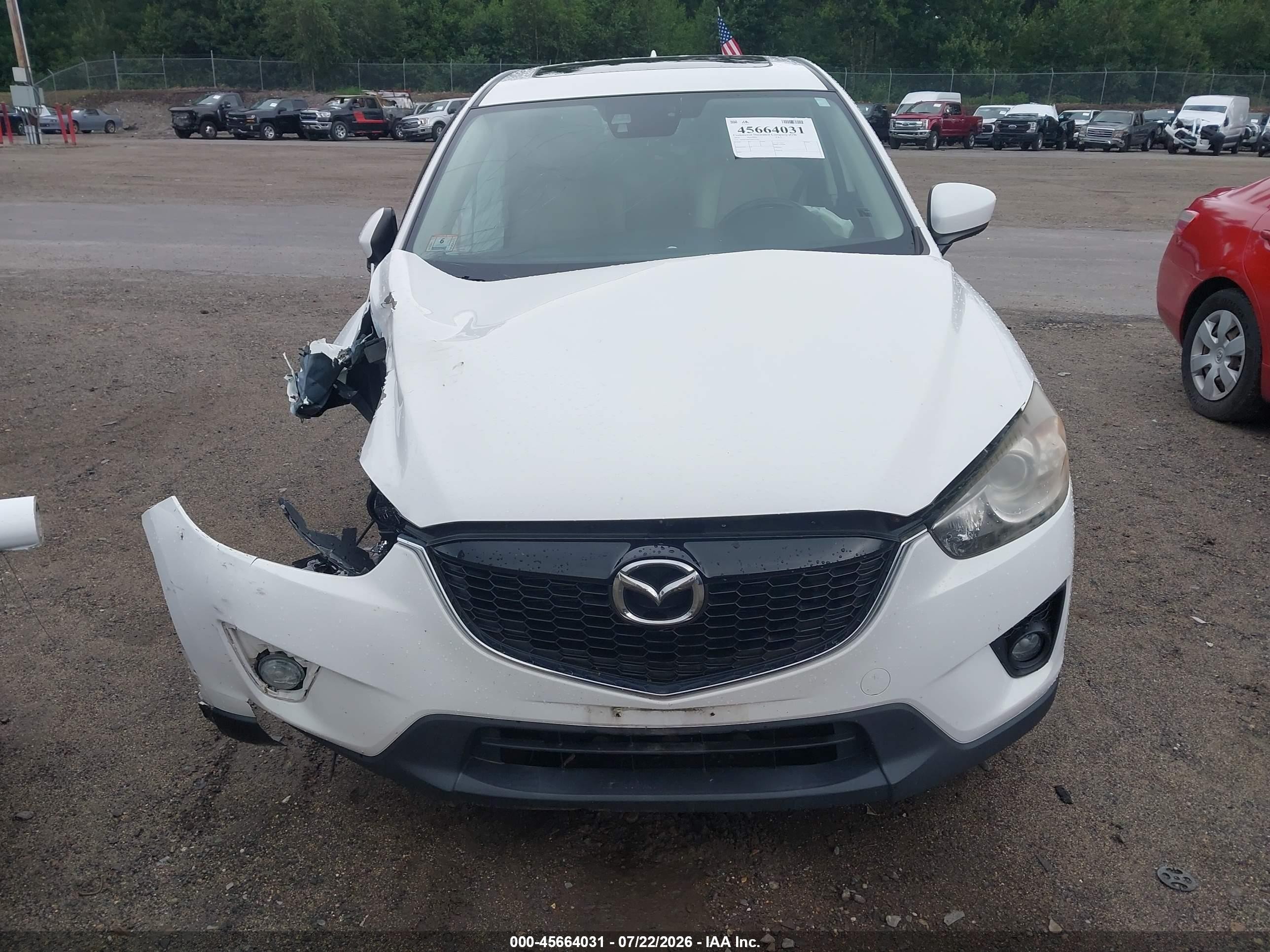 2014 Mazda Cx-5 Grand Touring White vin: JM3KE4DY5E0357724