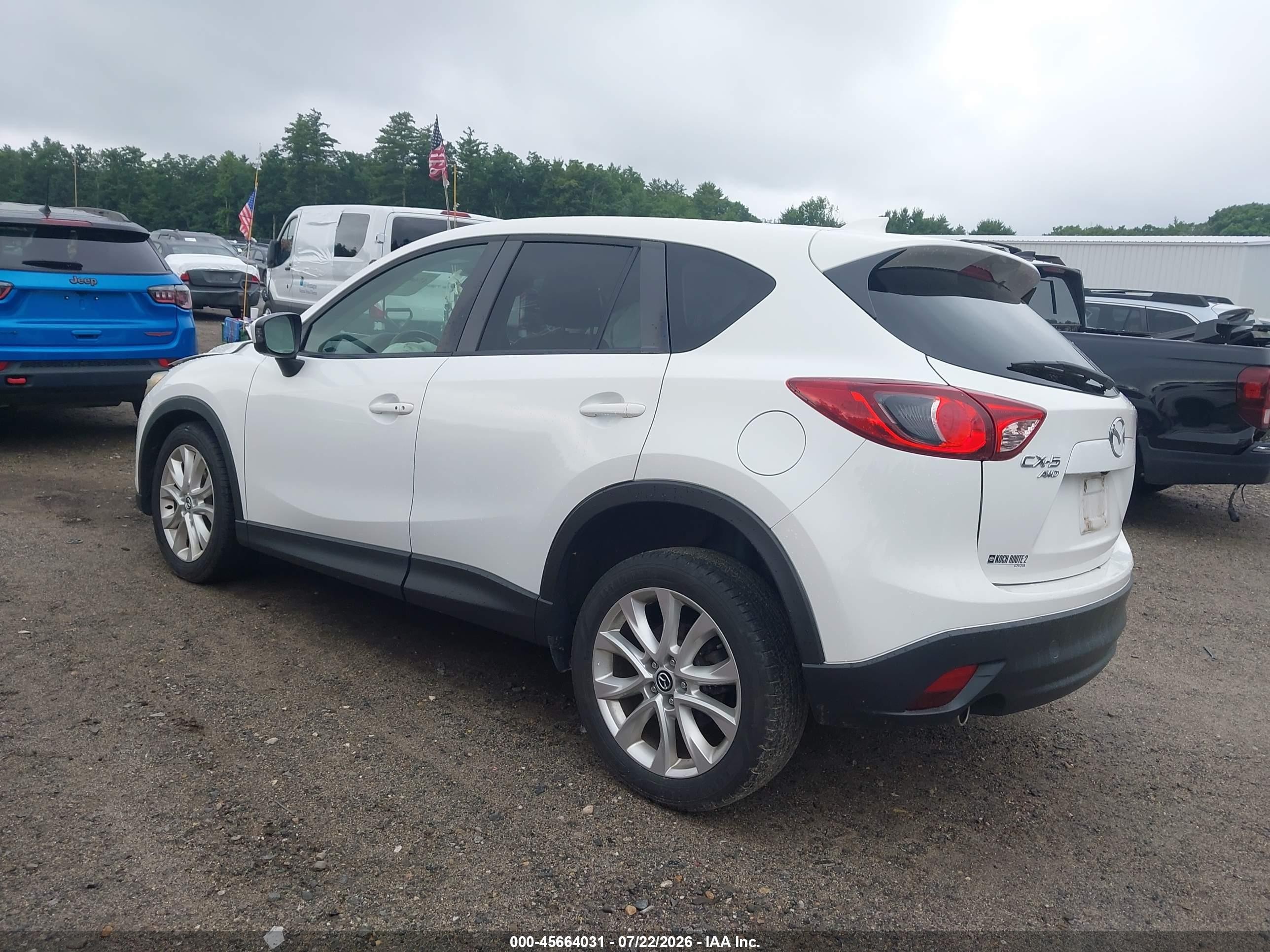 2014 Mazda Cx-5 Grand Touring White vin: JM3KE4DY5E0357724