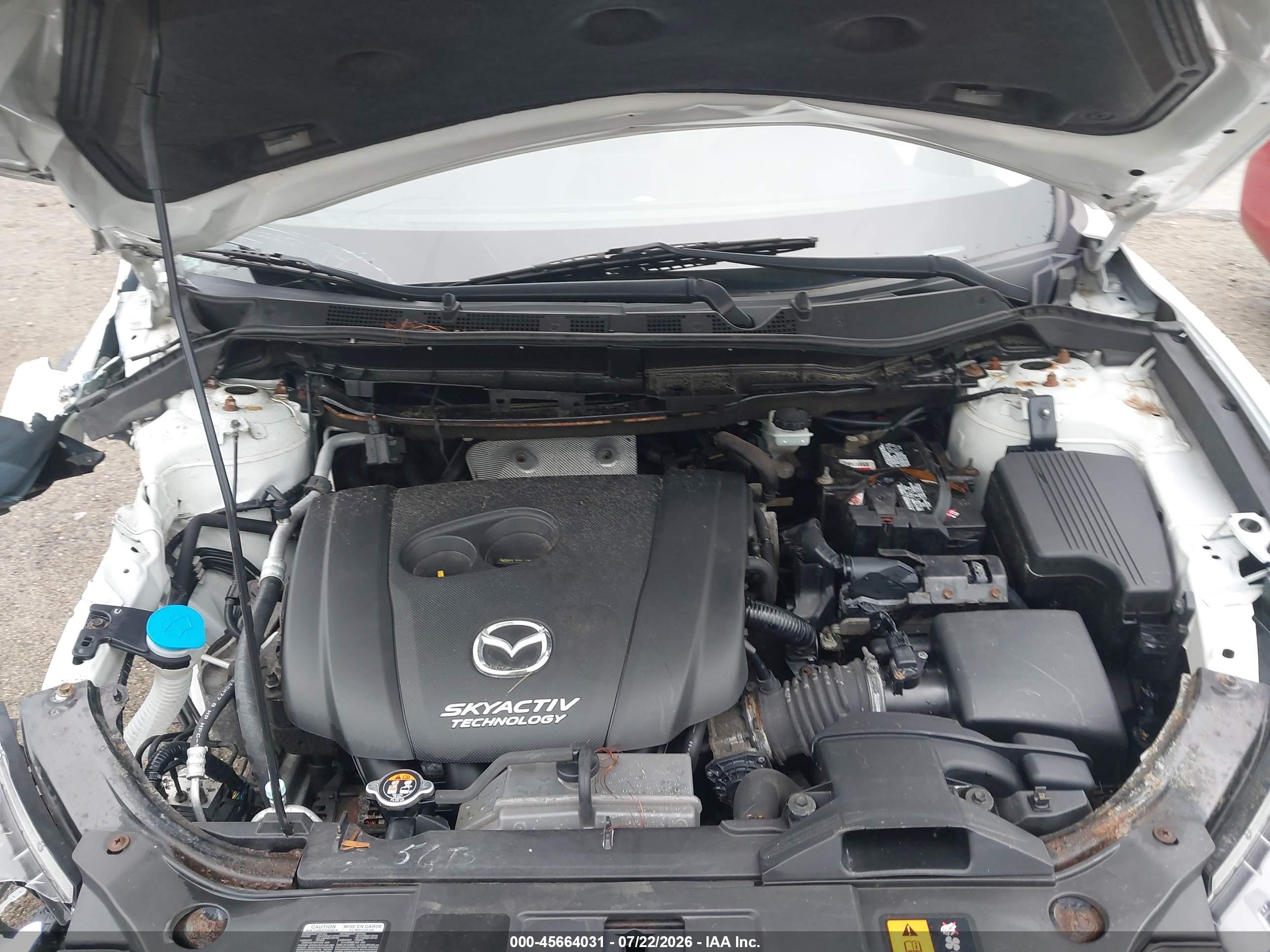 2014 Mazda Cx-5 Grand Touring White vin: JM3KE4DY5E0357724