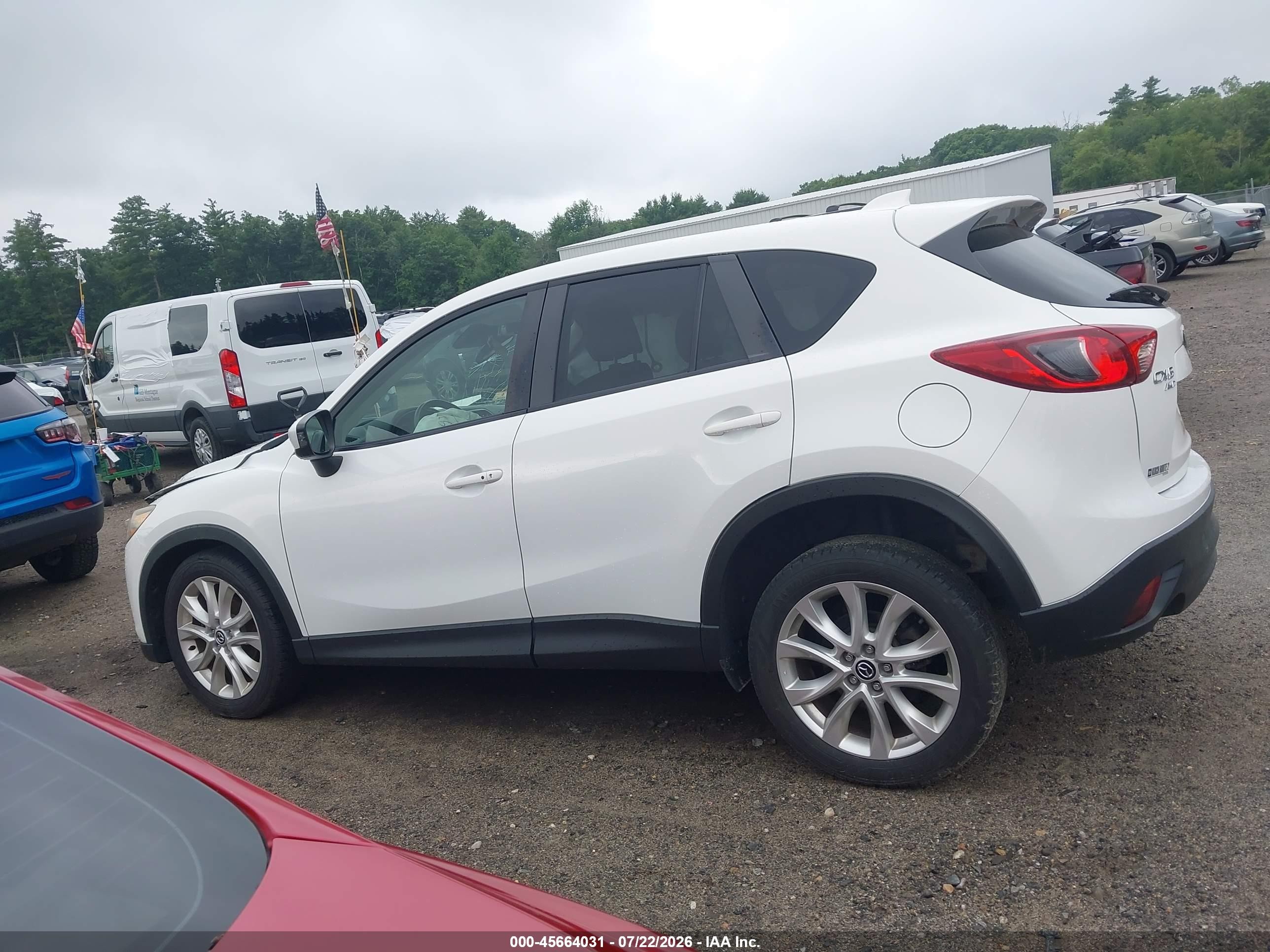 2014 Mazda Cx-5 Grand Touring White vin: JM3KE4DY5E0357724