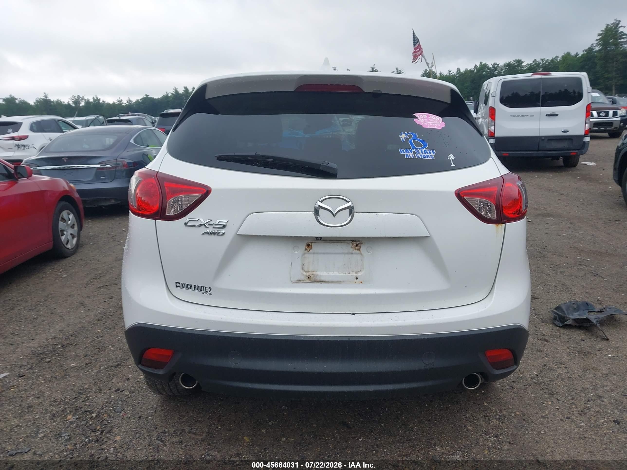 2014 Mazda Cx-5 Grand Touring White vin: JM3KE4DY5E0357724