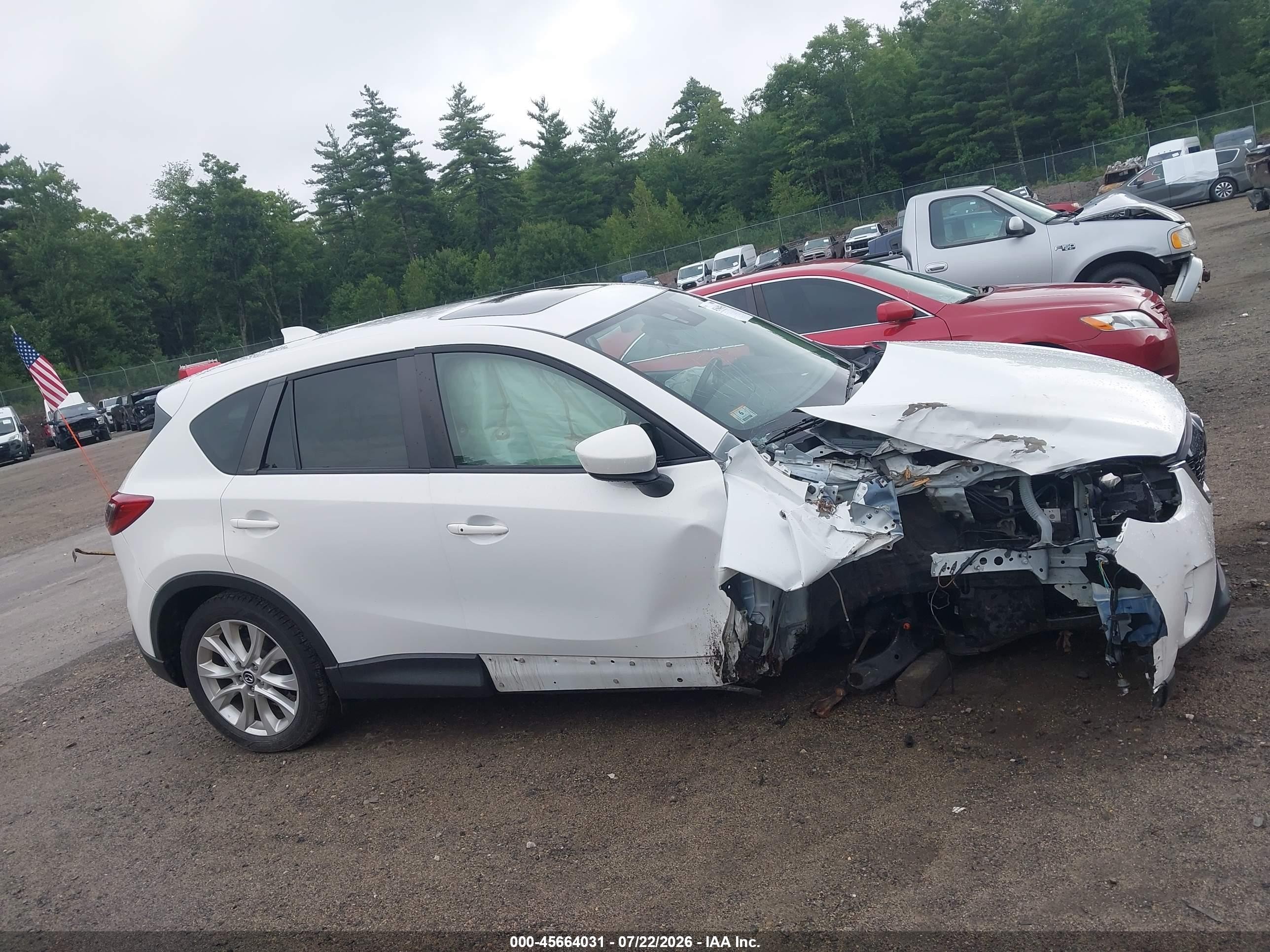 2014 Mazda Cx-5 Grand Touring White vin: JM3KE4DY5E0357724
