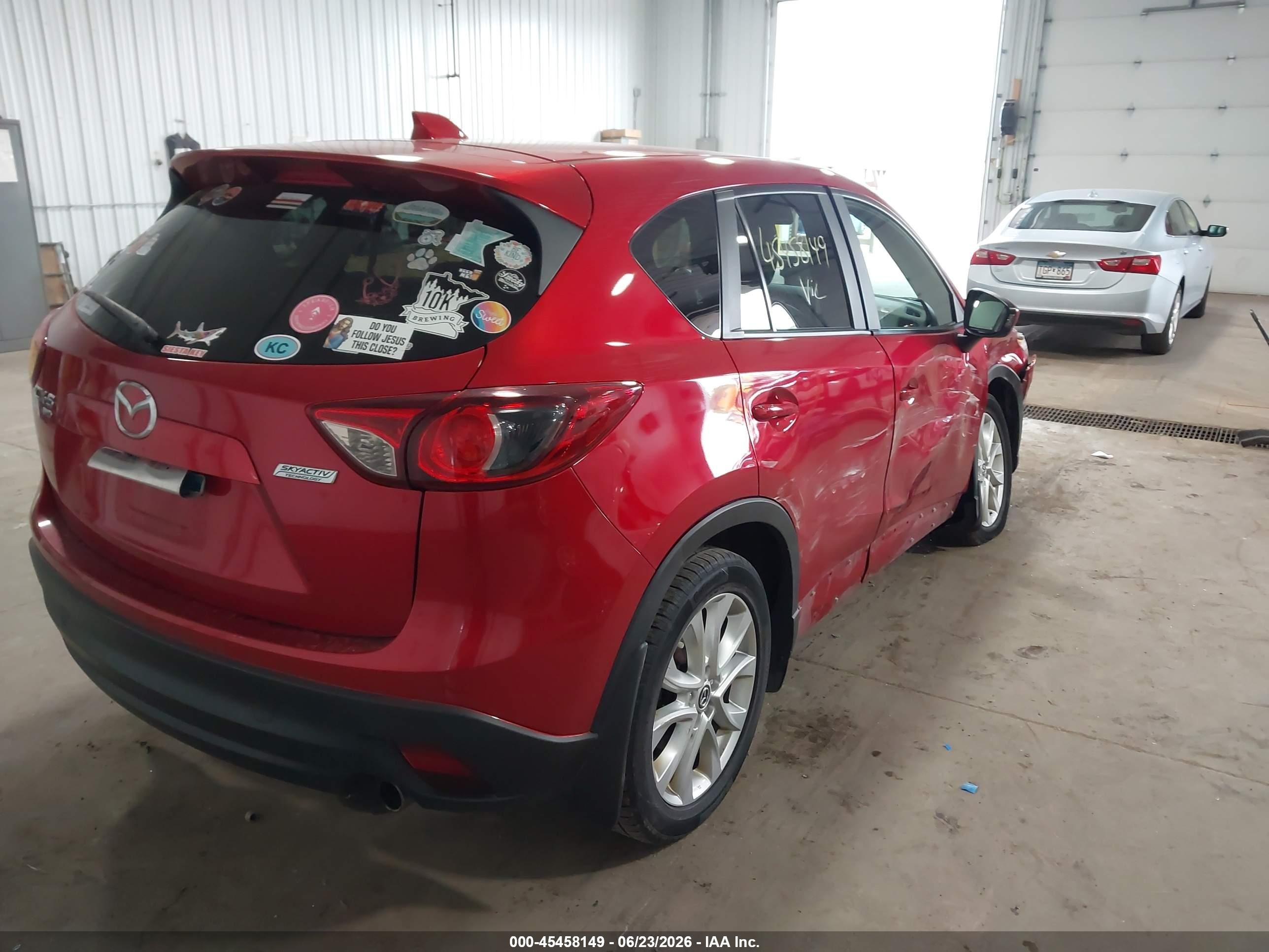 2014 Mazda Cx-5 Grand Touring Red vin: JM3KE4DY5E0370974
