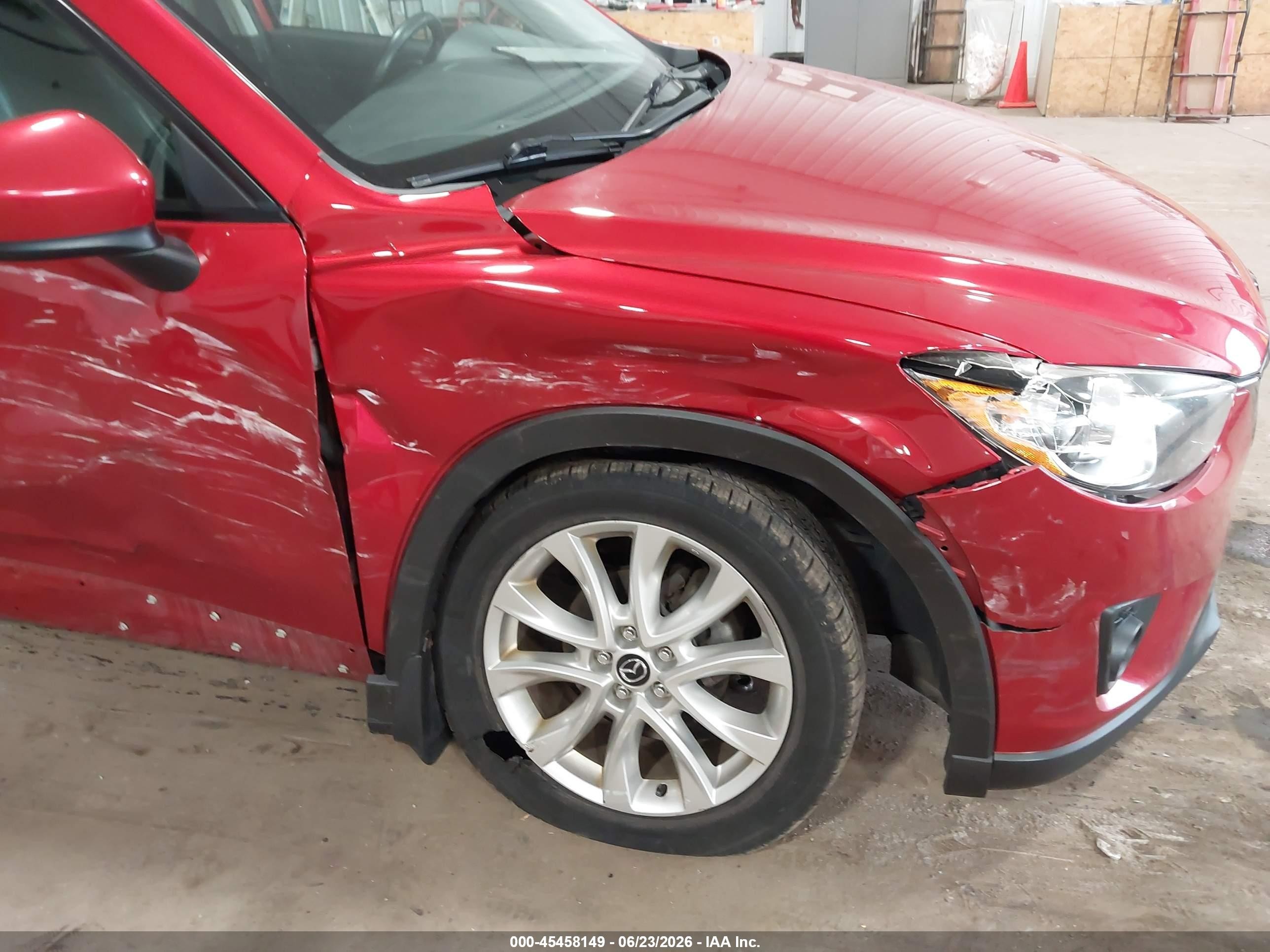 2014 Mazda Cx-5 Grand Touring Red vin: JM3KE4DY5E0370974