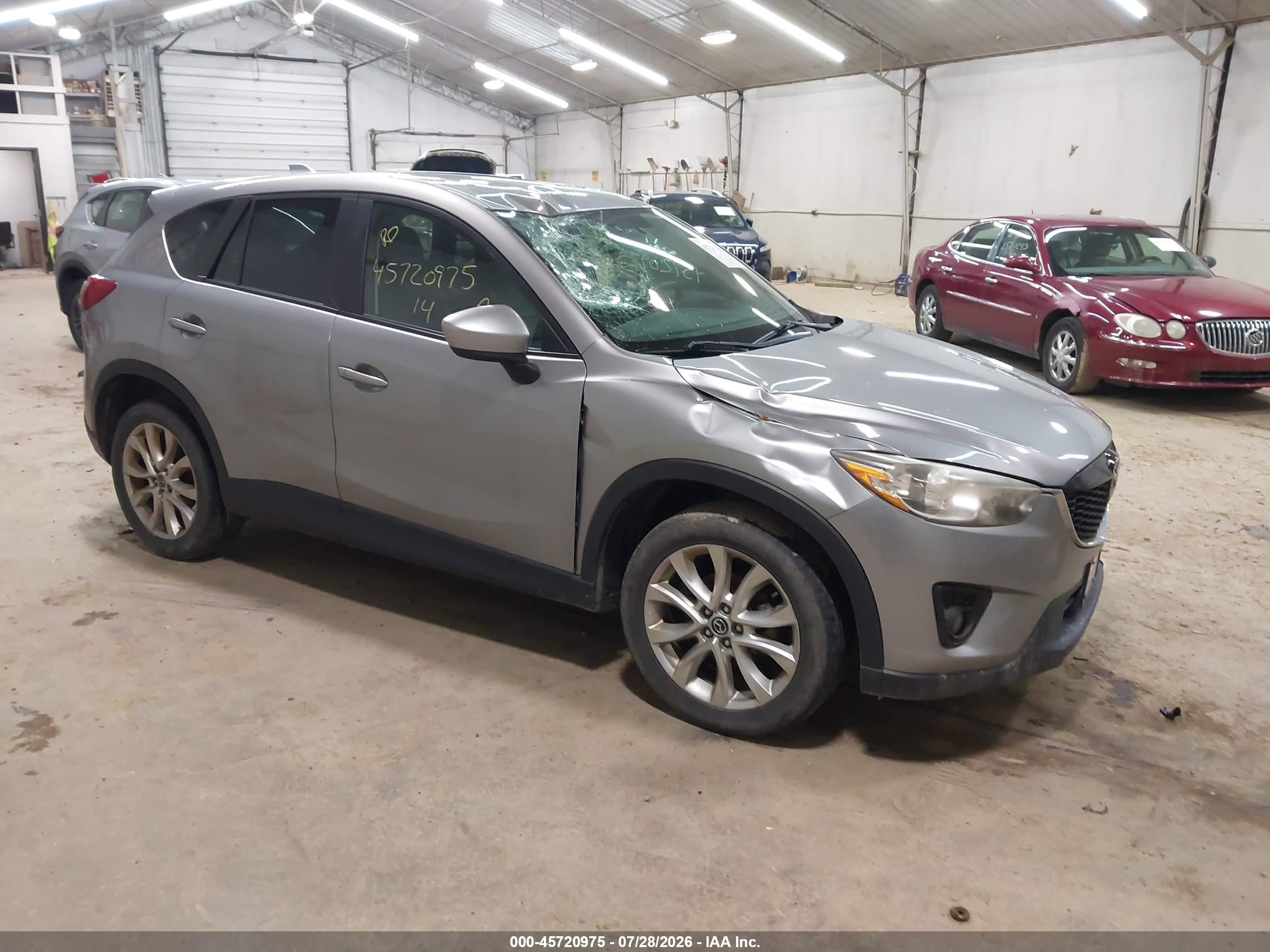 2014 Mazda Cx-5 Grand Touring Silver vin: JM3KE4DY5E0421891