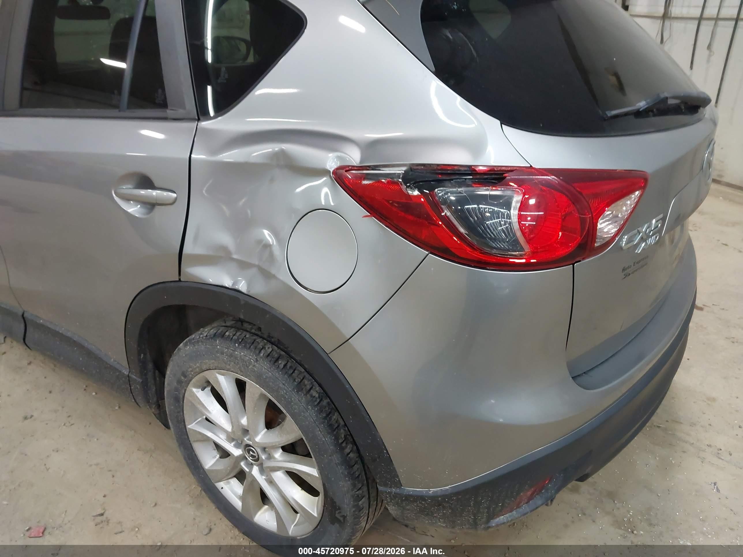 2014 Mazda Cx-5 Grand Touring Серебряный vin: JM3KE4DY5E0421891